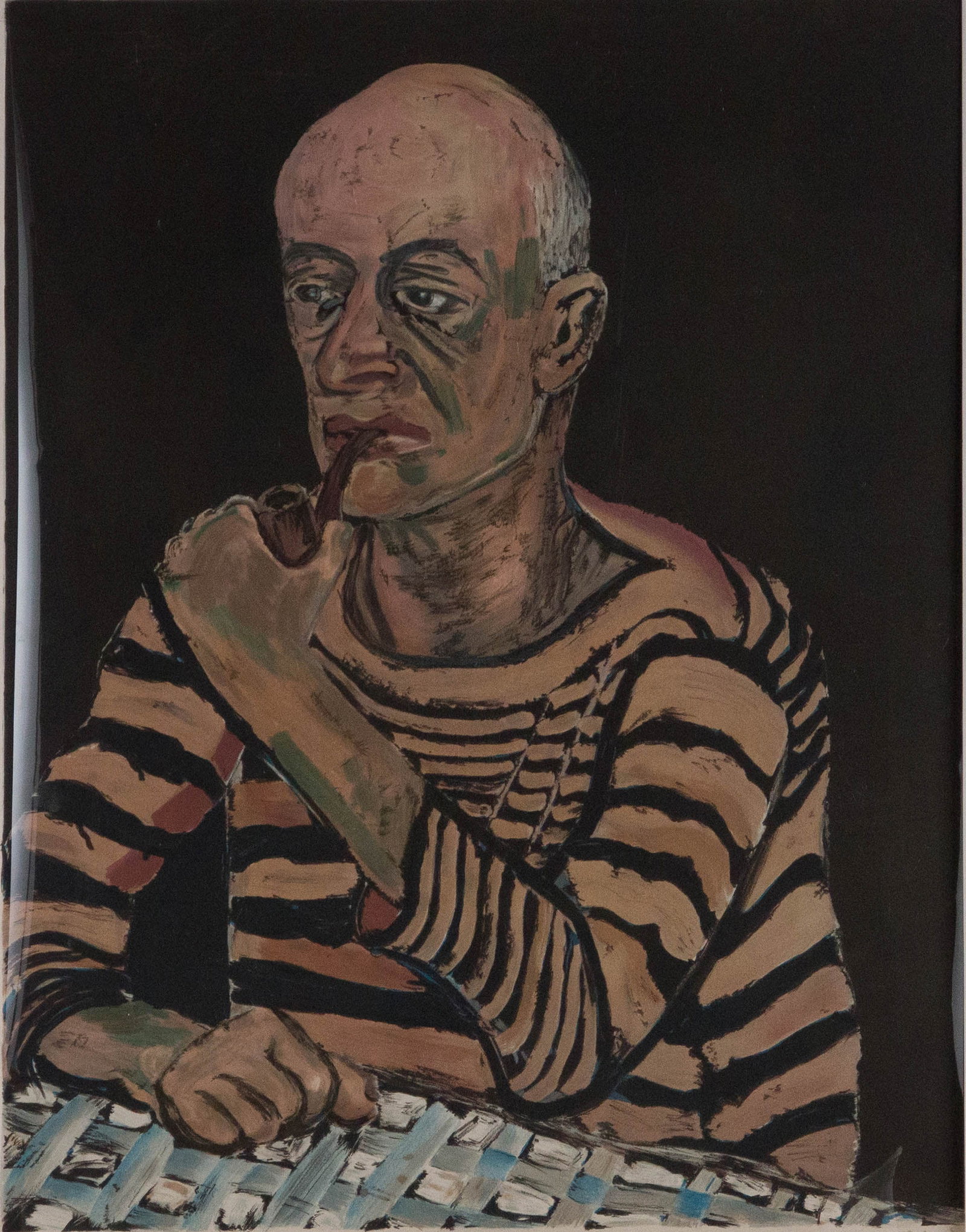 Alice Neel, American 1900-1984, Portrait of John Rothchild, Lithograph: Alice Neel American, 1900-1984 Portrait of John Rothchild Lithograph 1980, Signed l.r. in pencil, inscribed l.l. "H.C. 14/20" Printed in full colors on Arches Paper. Sight: 25 x 19 3/4 in. (63.5 x
