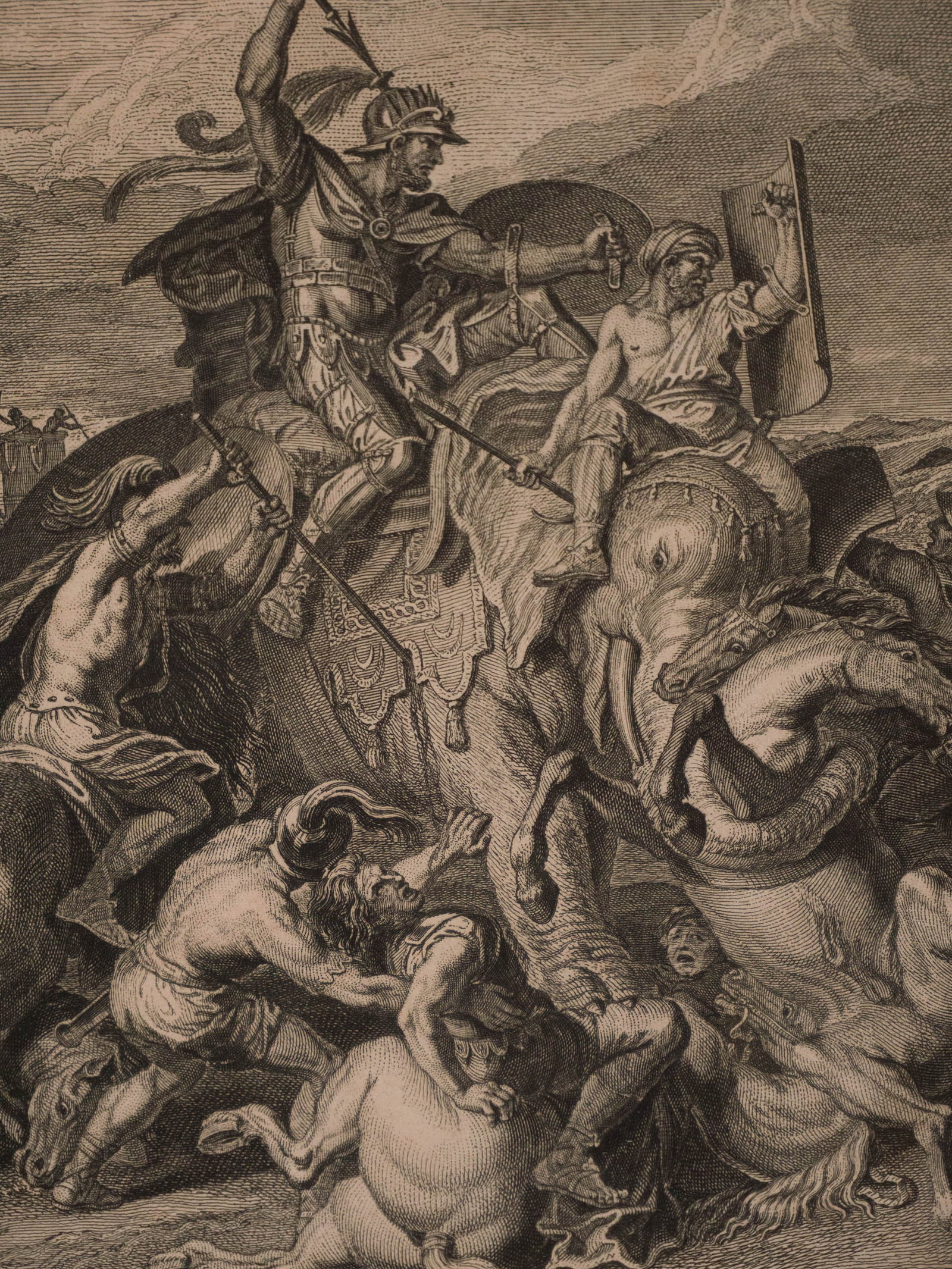 Two Classical Battle Scenes, Engravings - 10