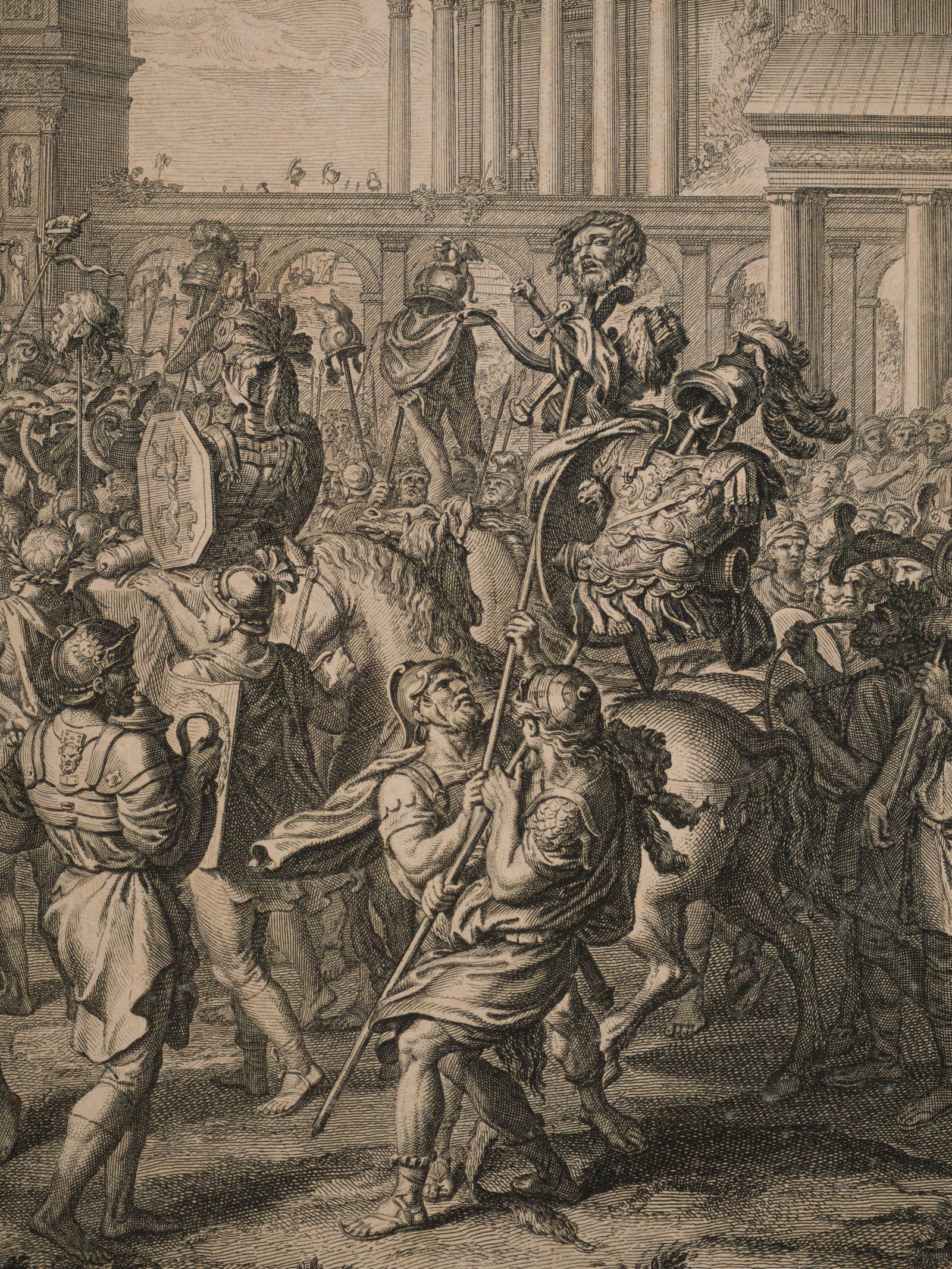 Two Classical Battle Scenes, Engravings - 4
