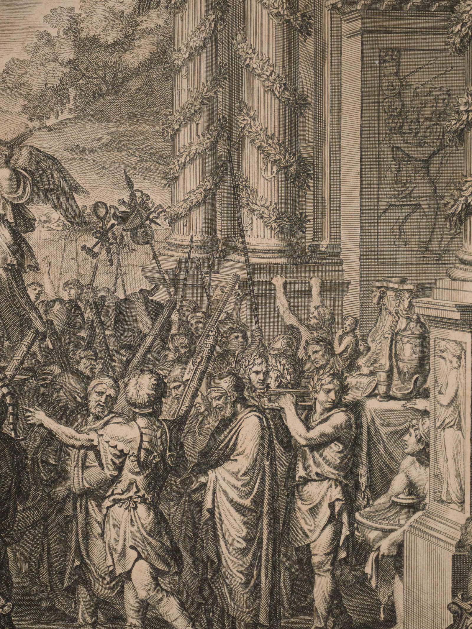Two Classical Battle Scenes, Engravings - 6