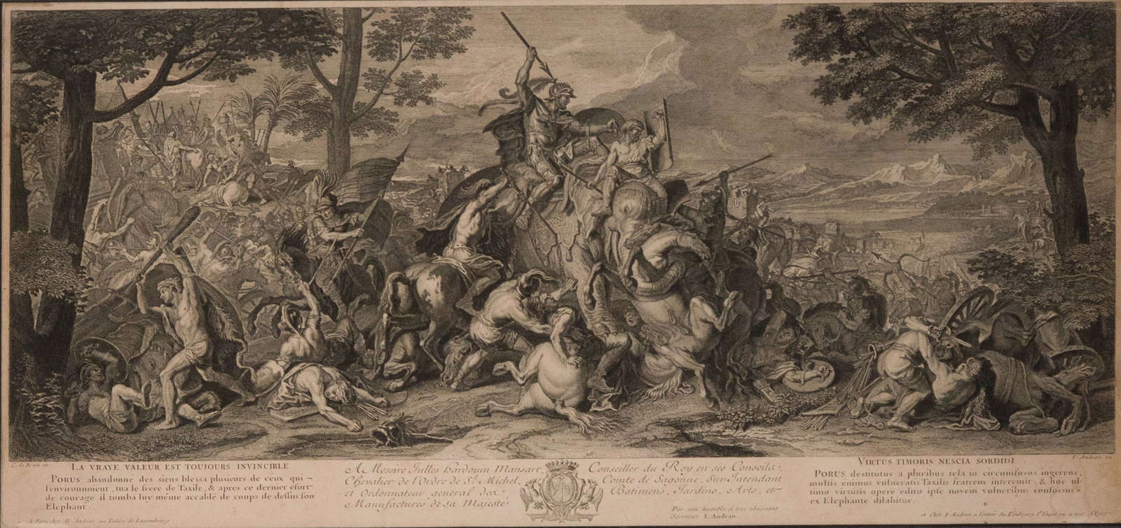 Two Classical Battle Scenes, Engravings - 8