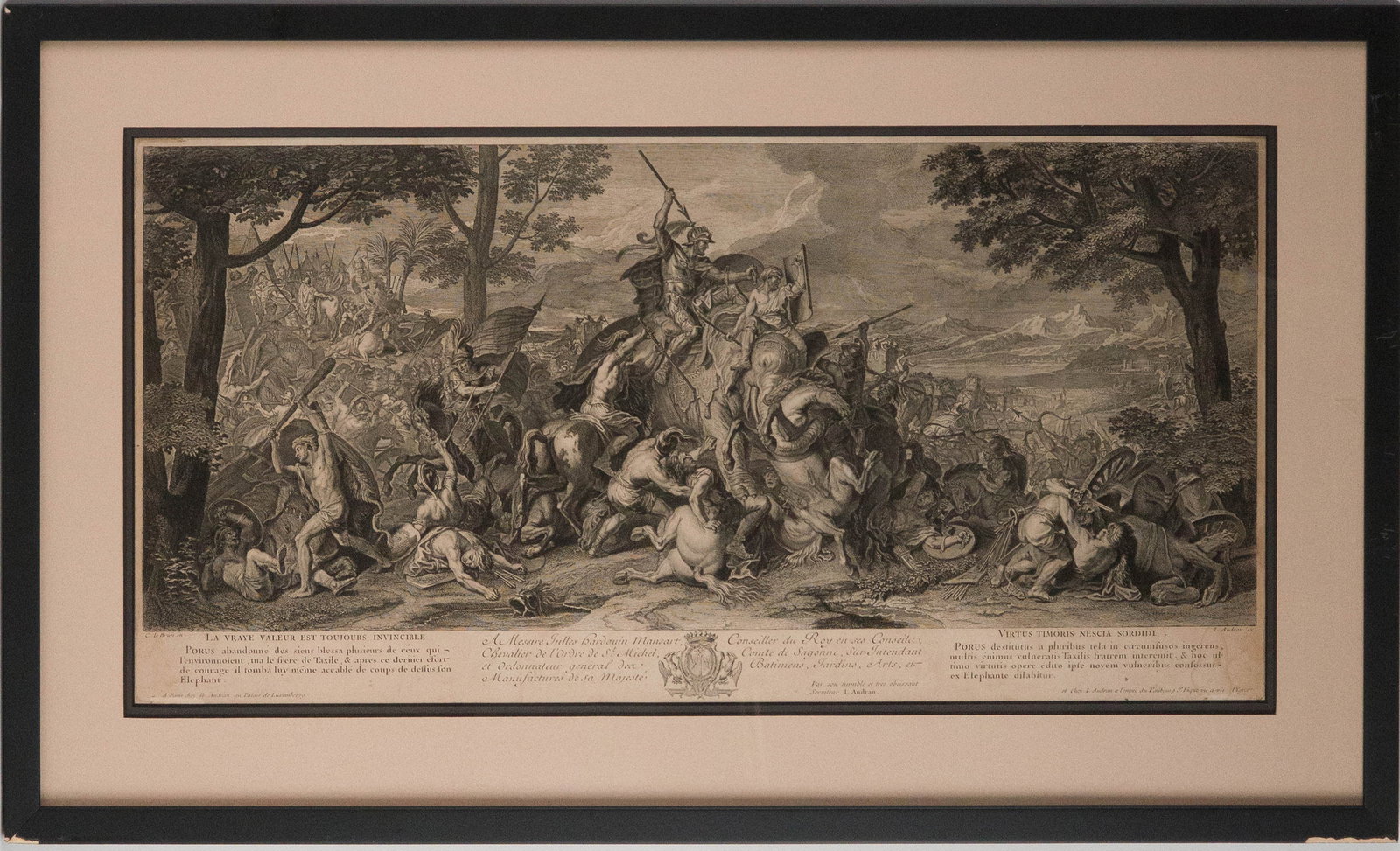 Two Classical Battle Scenes, Engravings - 9