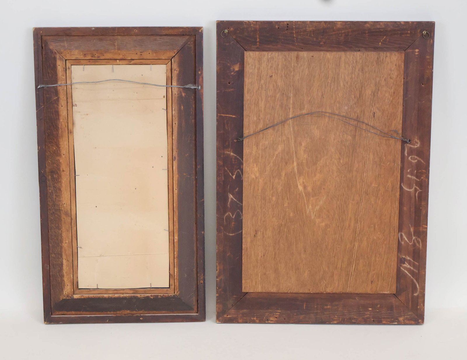 Two Empire Mahogany Mirrors - 6
