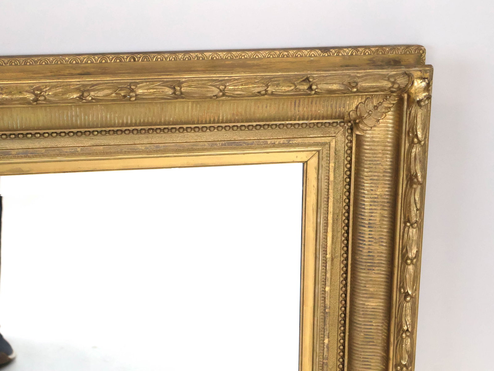 Victorian Giltwood Rectangular Mirror - 4