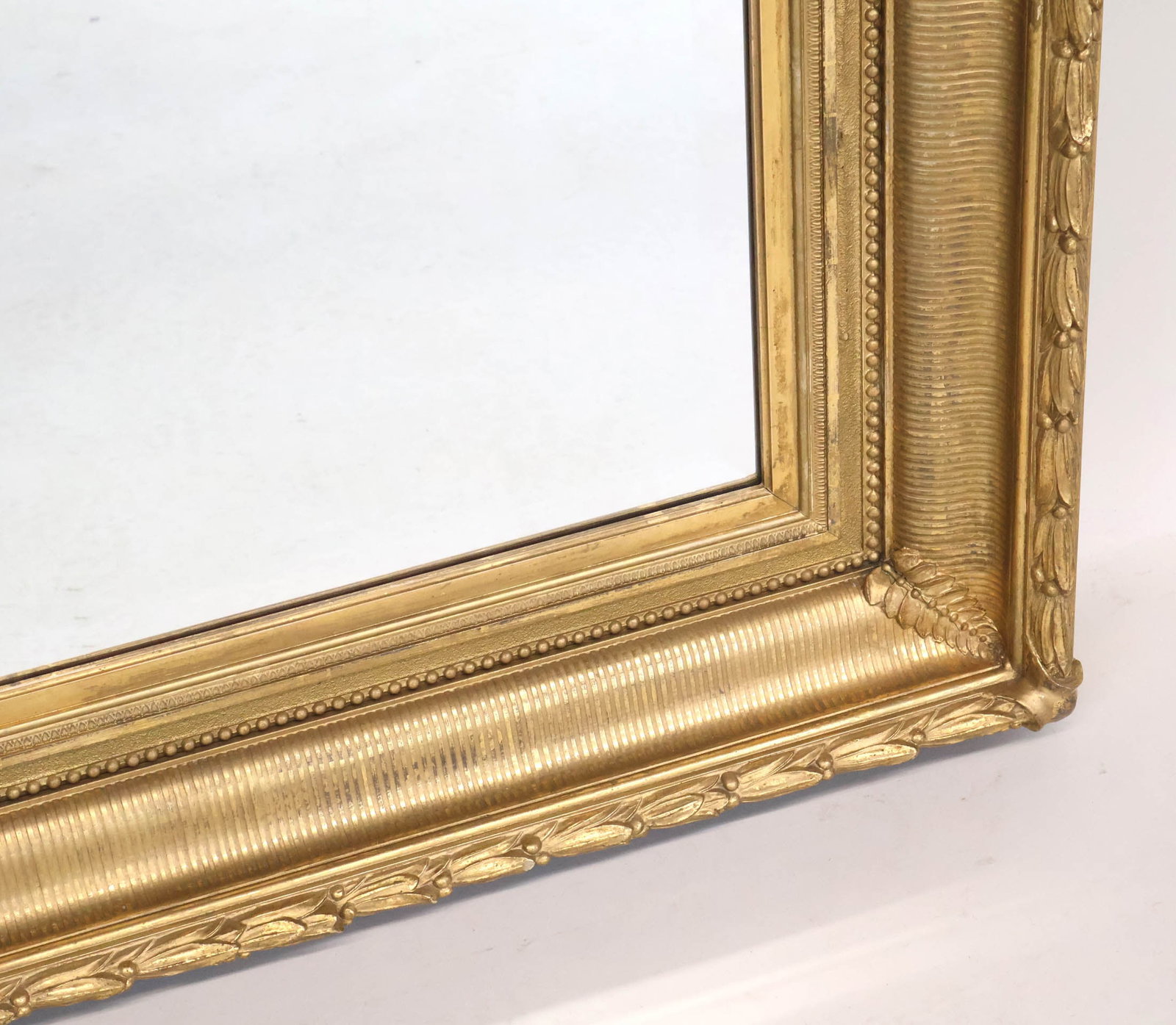 Victorian Giltwood Rectangular Mirror - 5