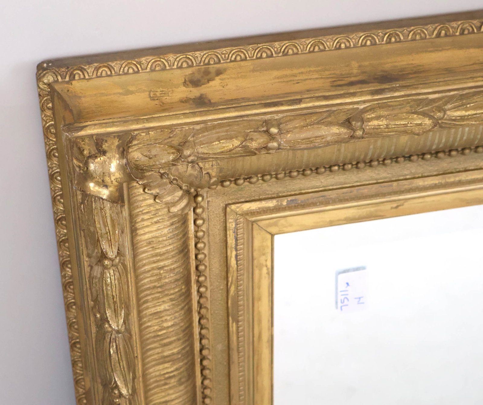 Victorian Giltwood Rectangular Mirror - 7
