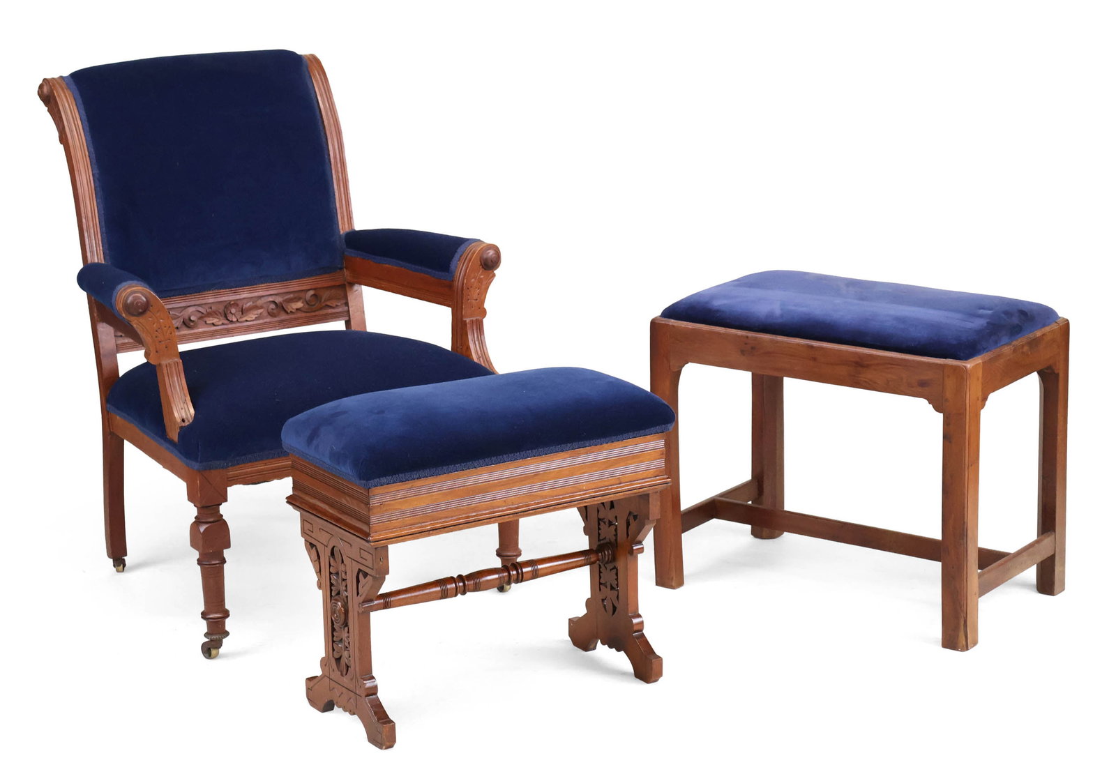 Victorian Carved Mahogany Armchair (1 of 10)
