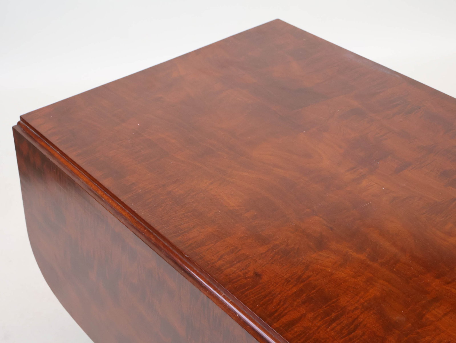 Classical Carved Mahogany Drop Leaf Table - 6