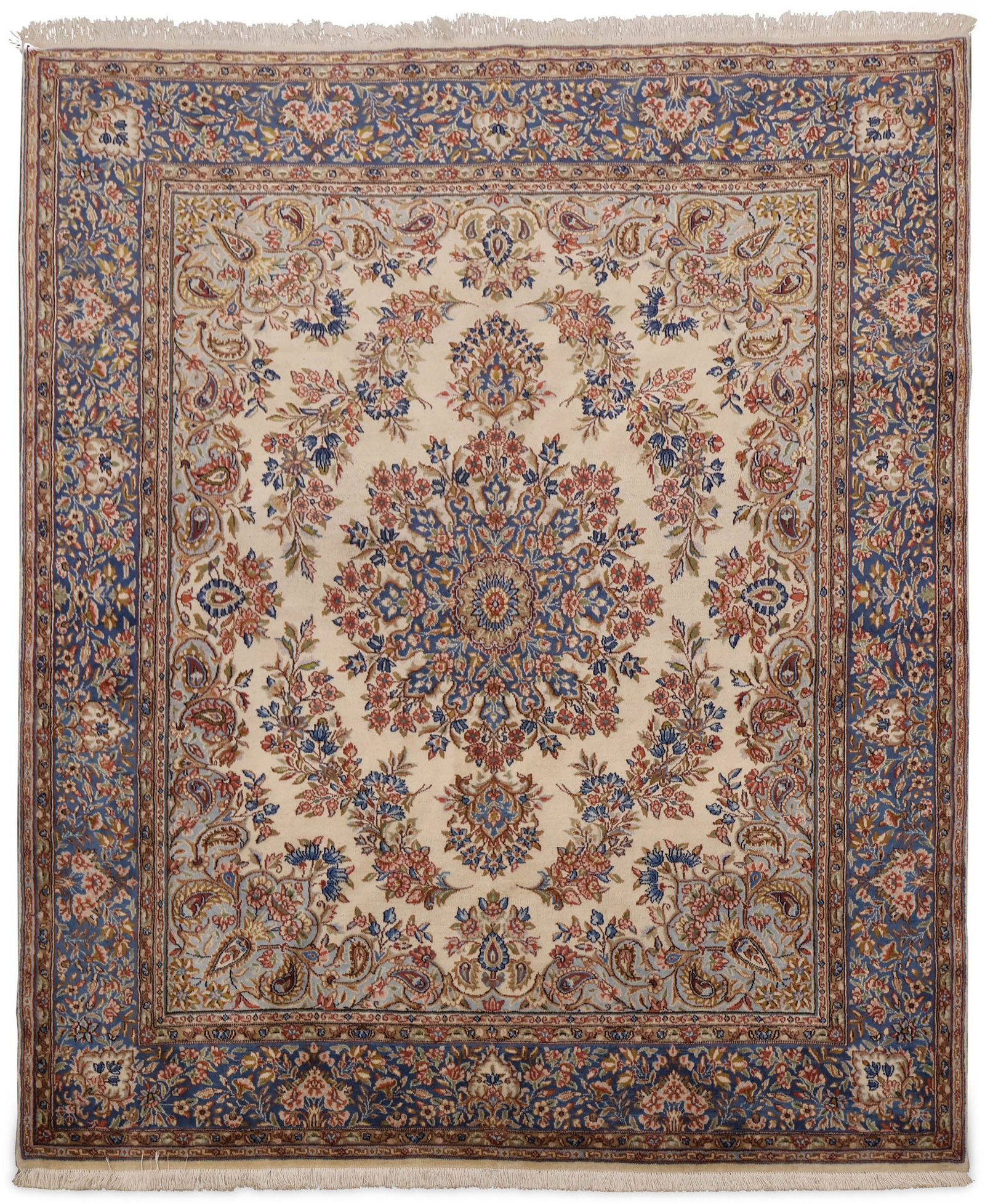 Kerman Rug: Kerman Rug Southeast Iran, late 20th C. 78 x 93 1/2 in. (198.1 x 237.5 cm.)