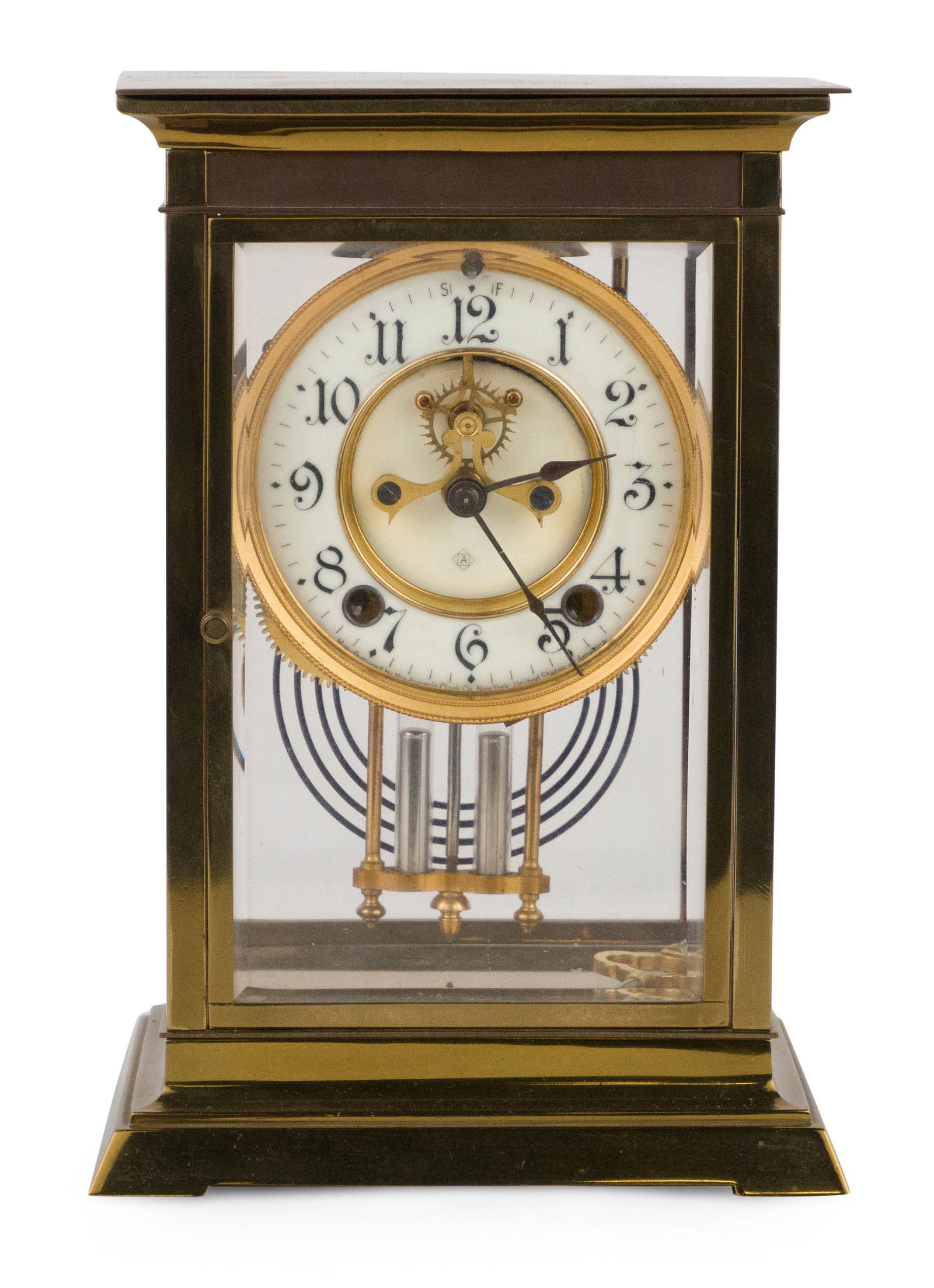Ansonia Brass Mantel Clock (1 of 9)