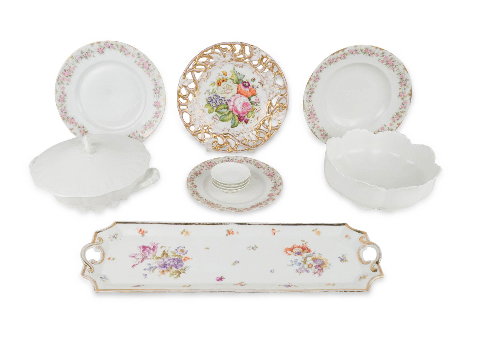 Group of Haviland Limoges White Porcelain Table Articles (1 of 9)
