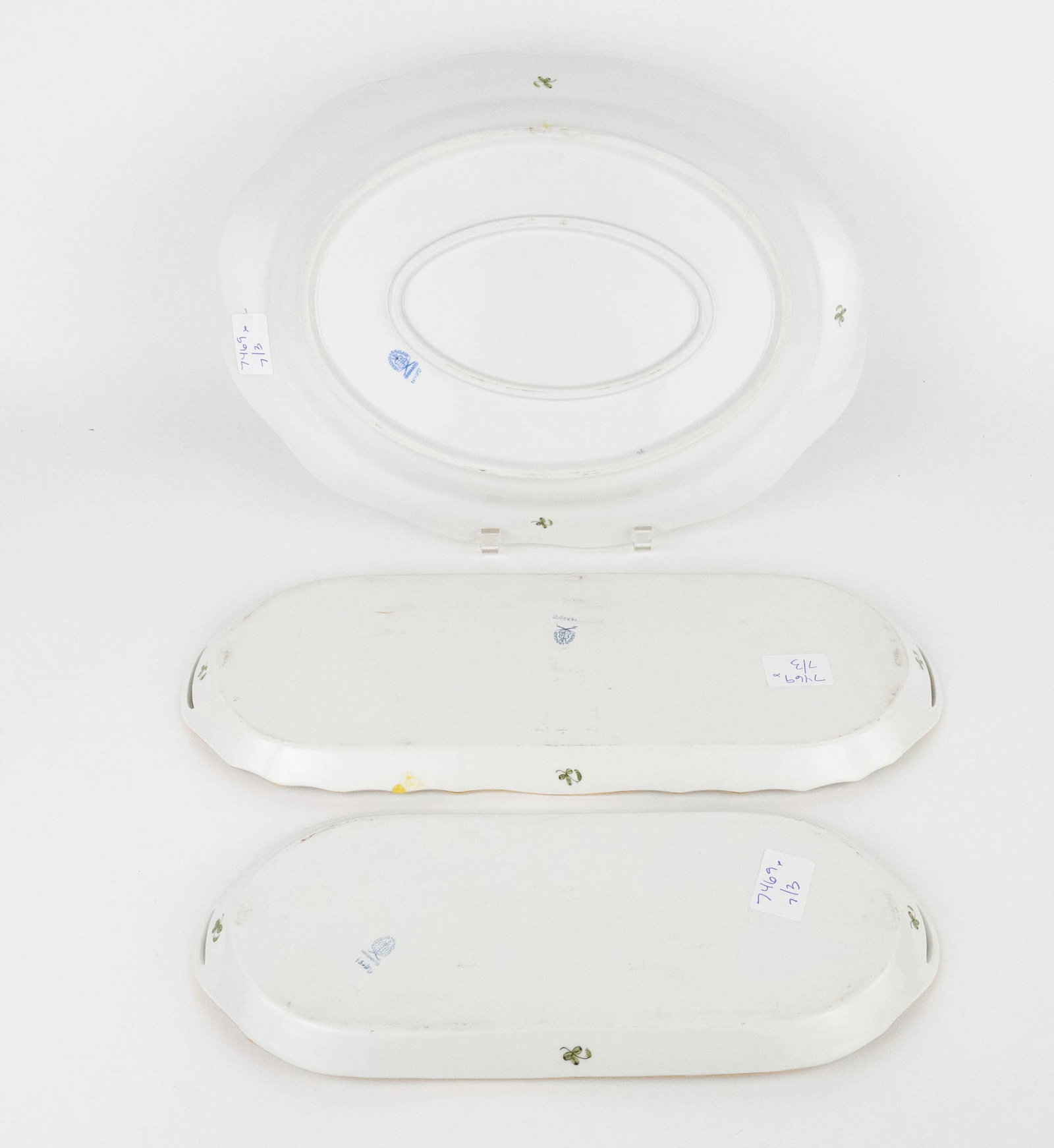 Three Herend "Indian Basket" Platters - 11