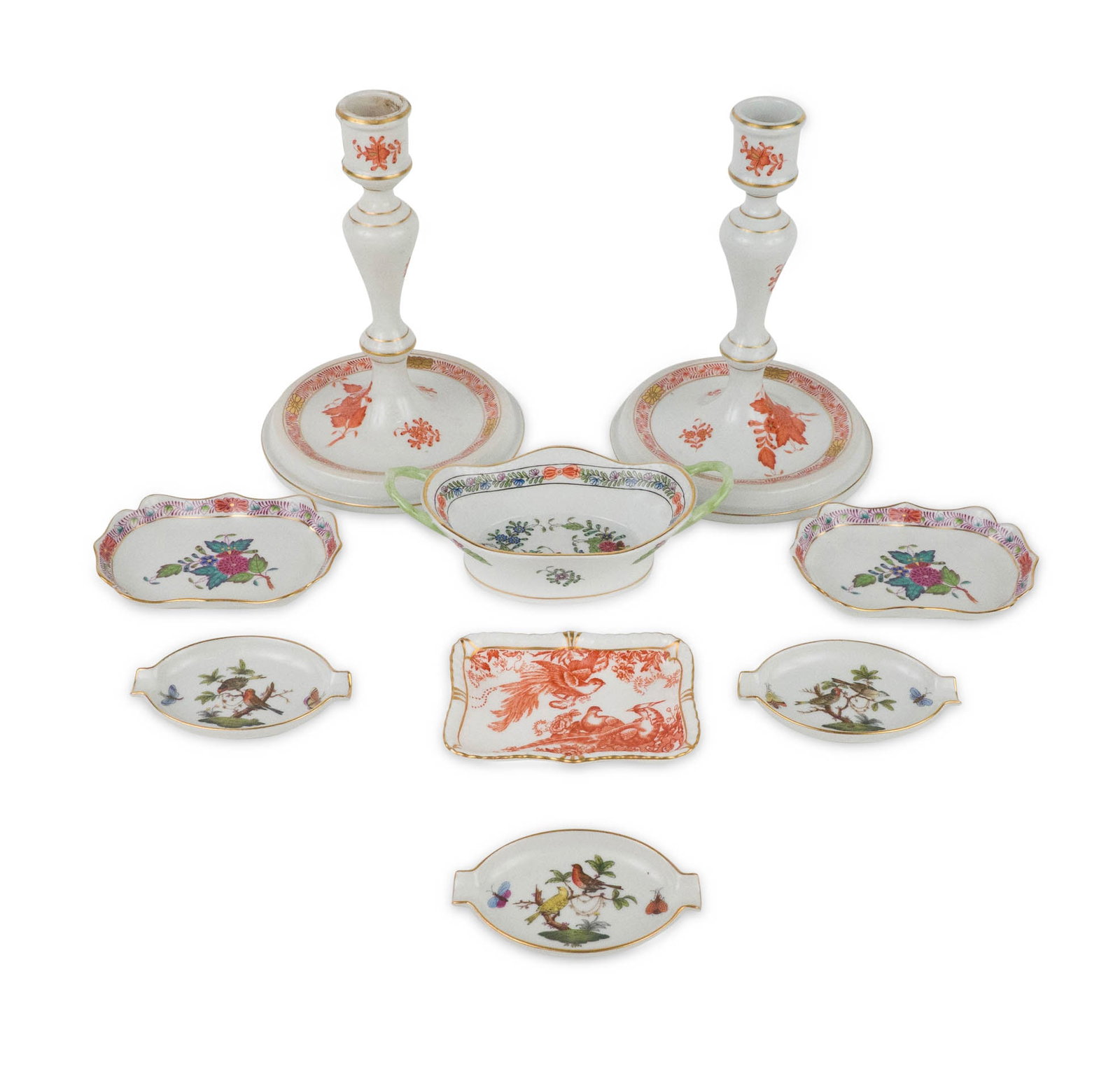 Group of Herend Porcelain Table Articles (1 of 12)