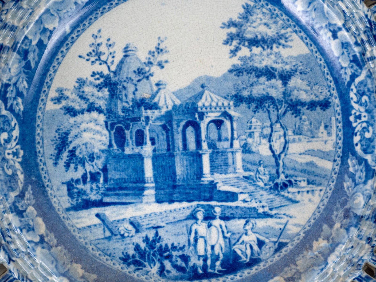 Thirteen Pearlware Reticulated Plates - 10