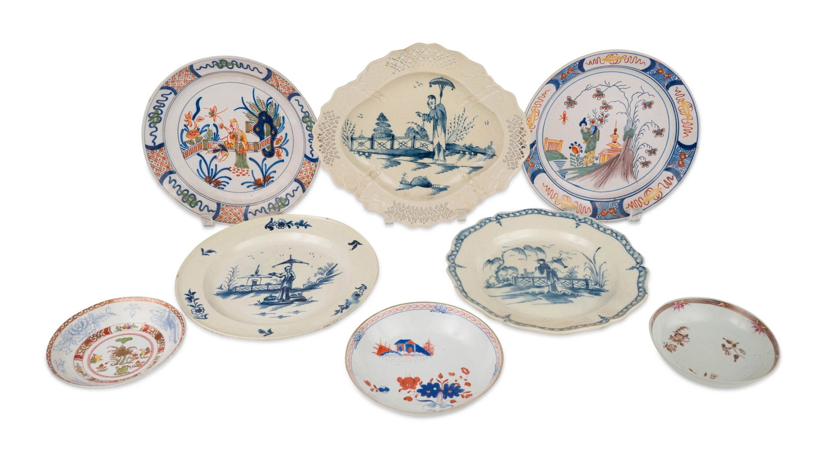 Eight Assorted Chinoiserie Decorated Plates (1 of 11)