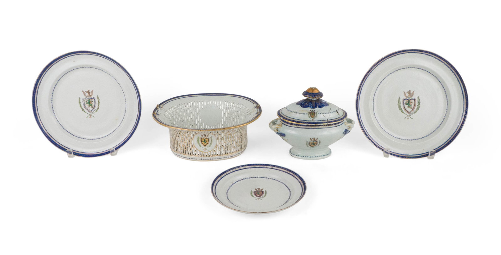 The John Morgan(1753-1842) Family Chinese Export Armorial Table Articles (1 of 14)