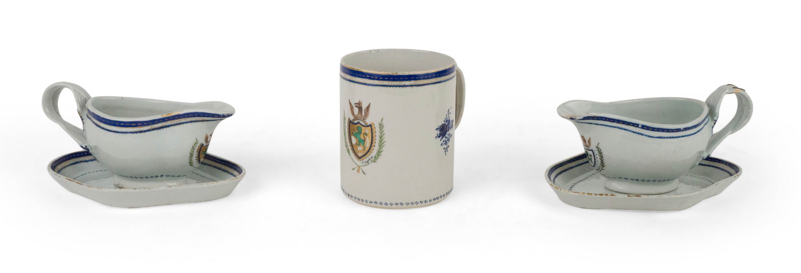 Five John Morgan (1753-1842) Family Chinese Export Armorial Table Articles (1 of 10)