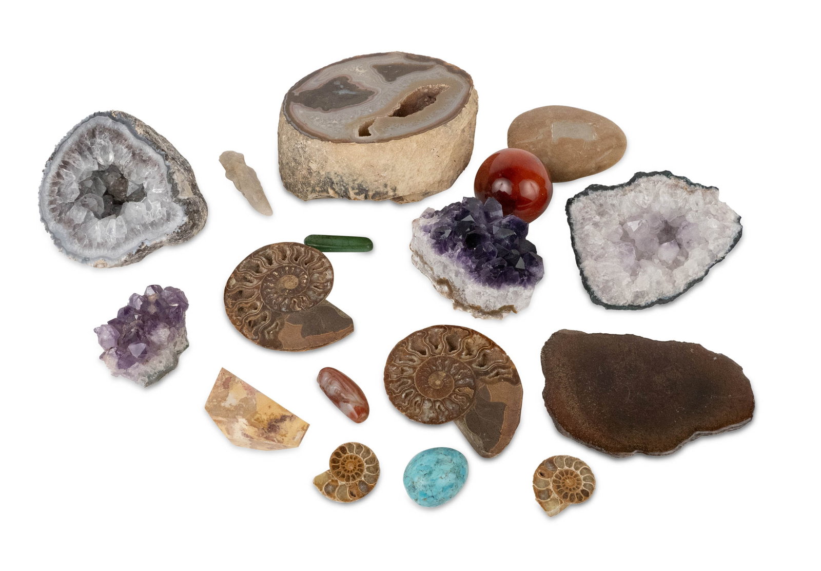 Group of Assorted Geodes and Fossils (1 of 8)