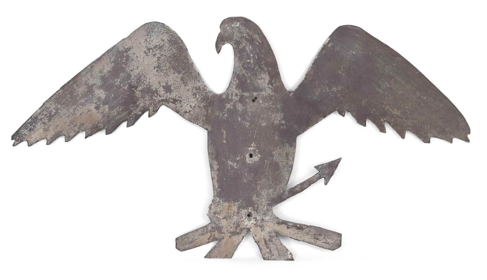 Painted Sheet Iron Silhouette of an Eagle (1 of 9)