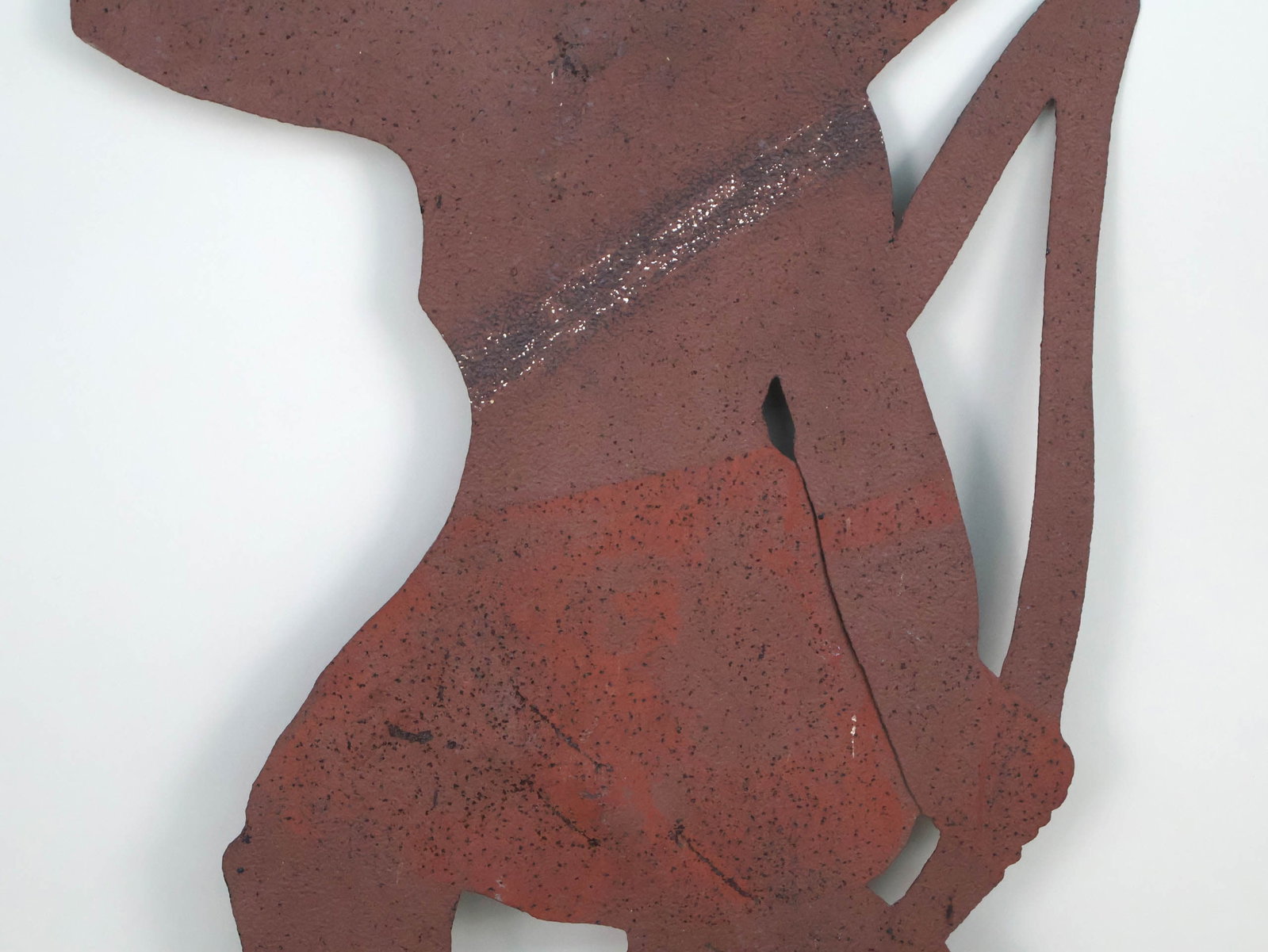 Native American Form Sheet Iron Weathervane - 4