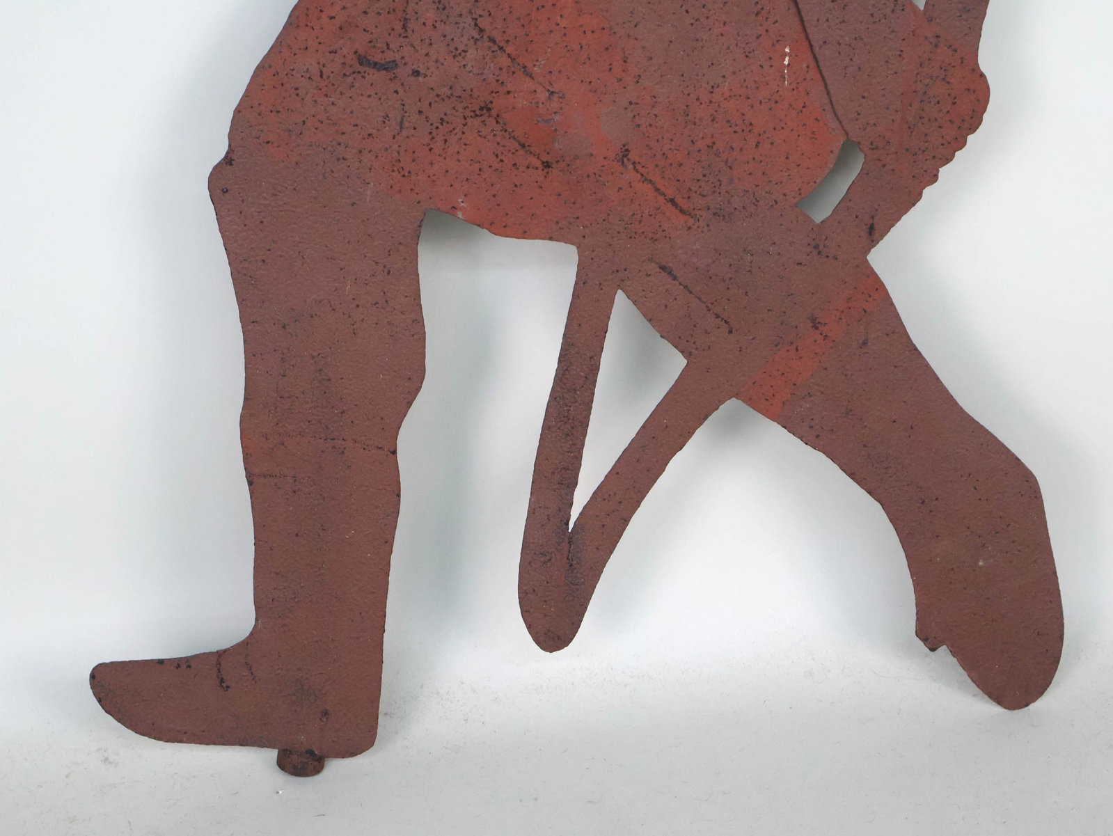 Native American Form Sheet Iron Weathervane - 5