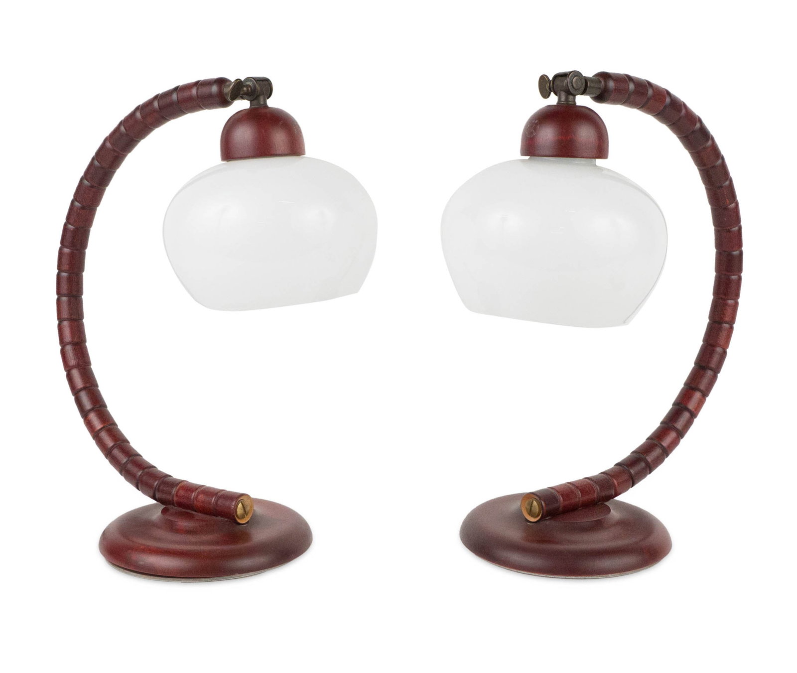 Pair of Art Deco Beechwood Table Lamps (1 of 7)