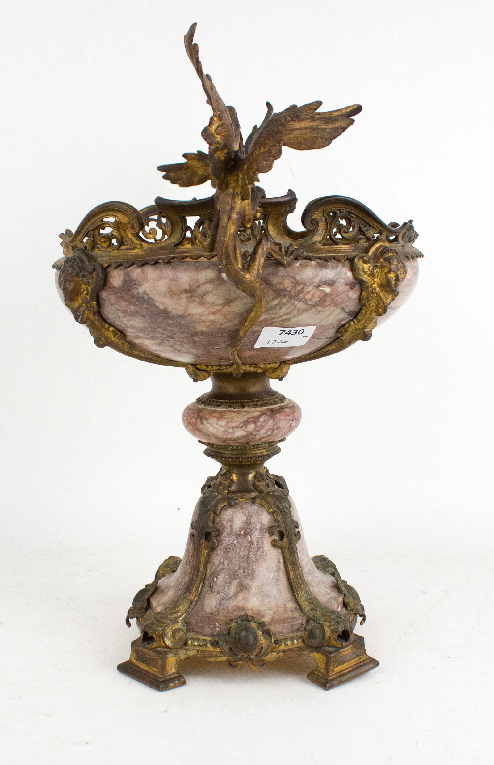 French Gilded Age Ormolu-Mounted Marble Centerpiece - 6