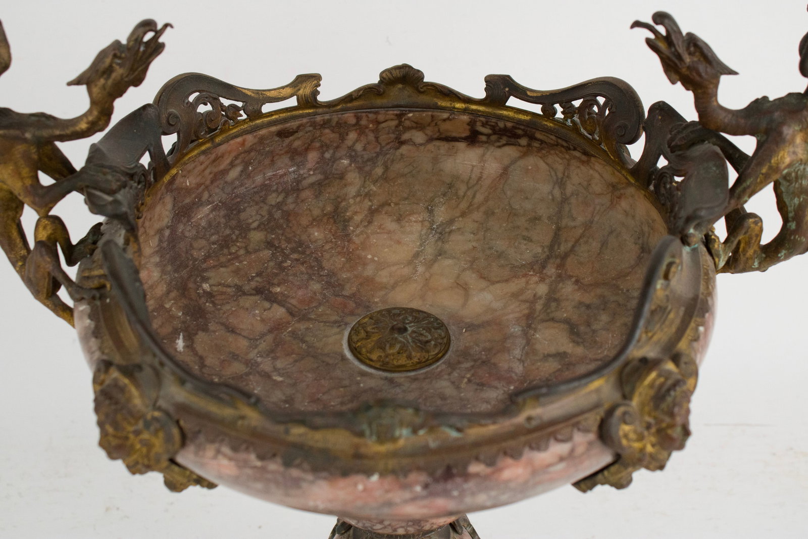 French Gilded Age Ormolu-Mounted Marble Centerpiece - 8
