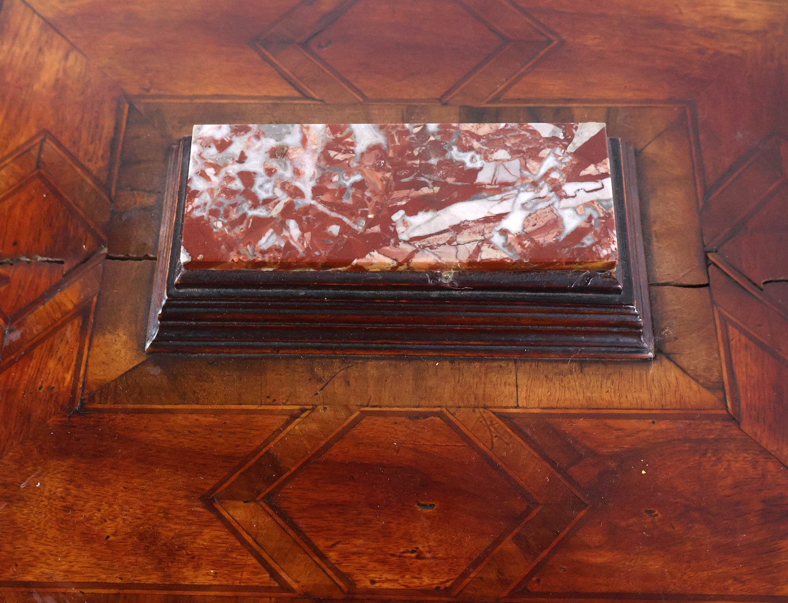 Continental Inlaid Walnut Document Box - 8
