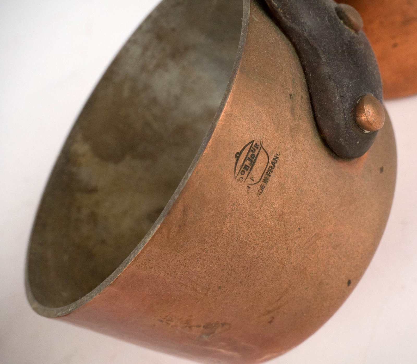 Five Small Copper Saucepots - 10