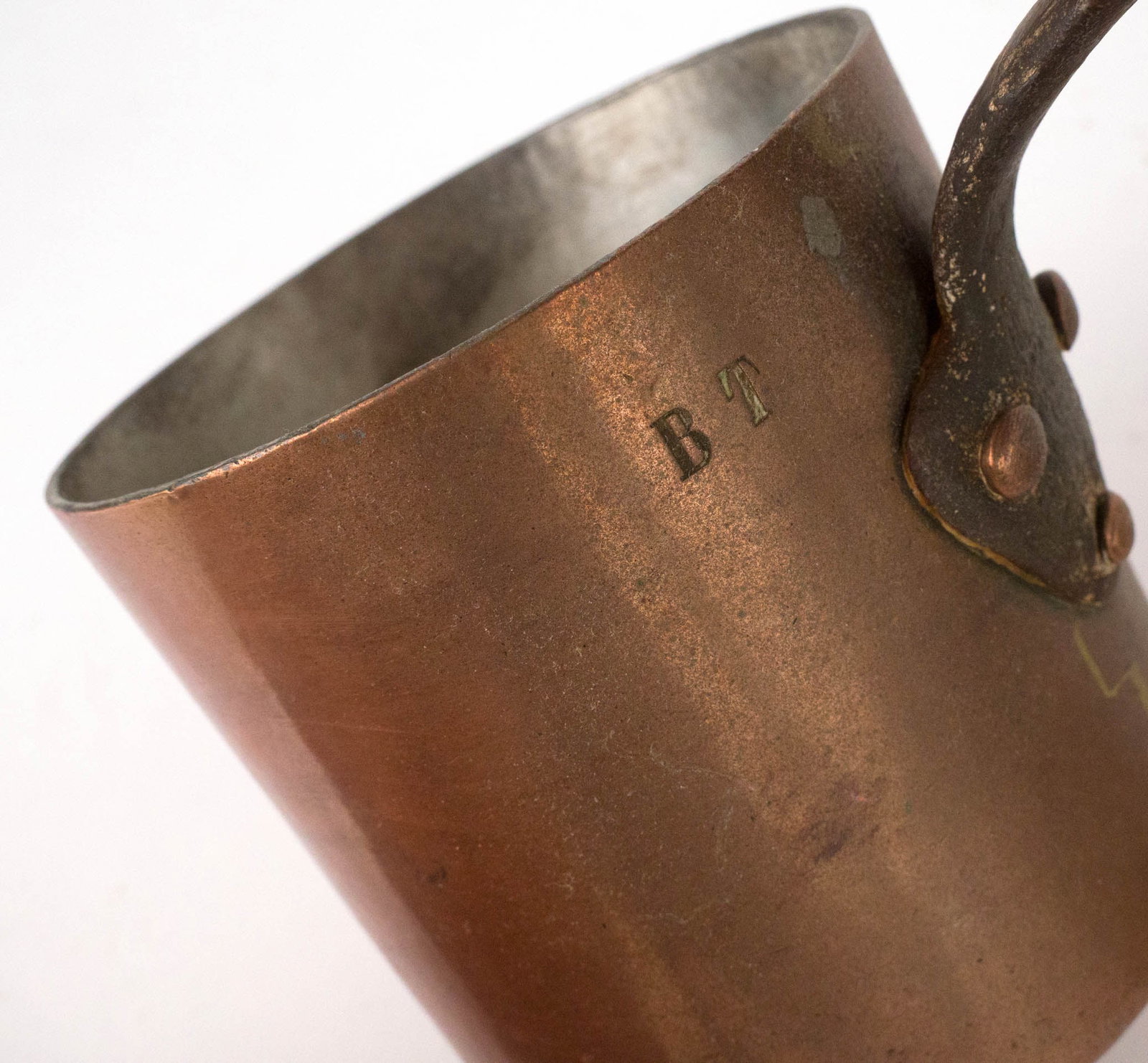 Five Small Copper Saucepots - 7