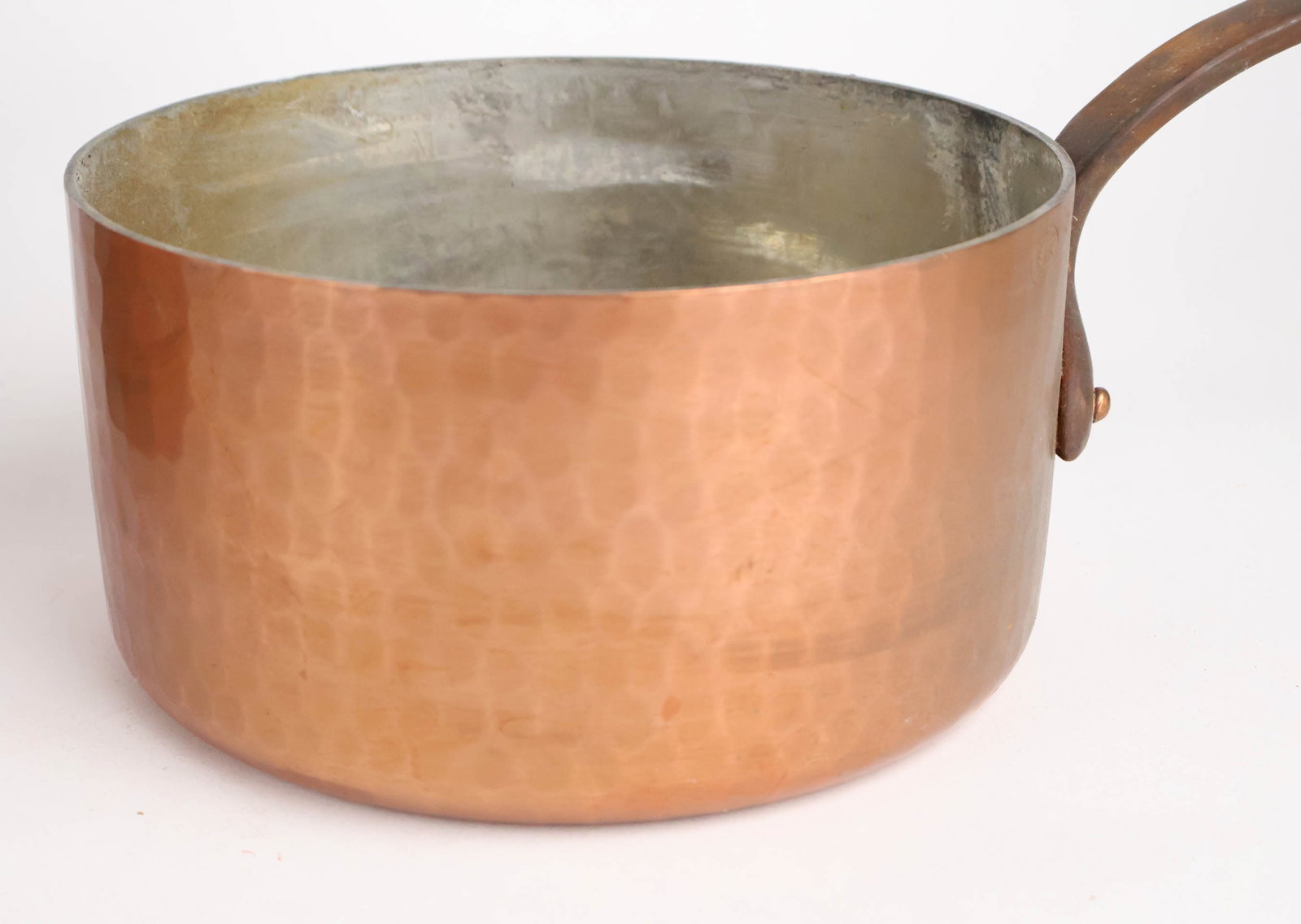 Six Copper Saucepots - 10
