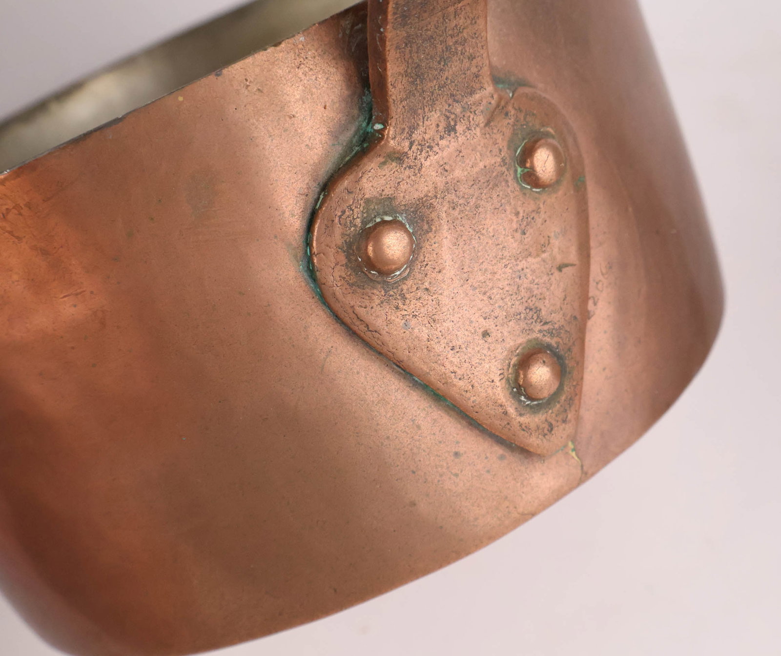 Six Copper Saucepots - 12