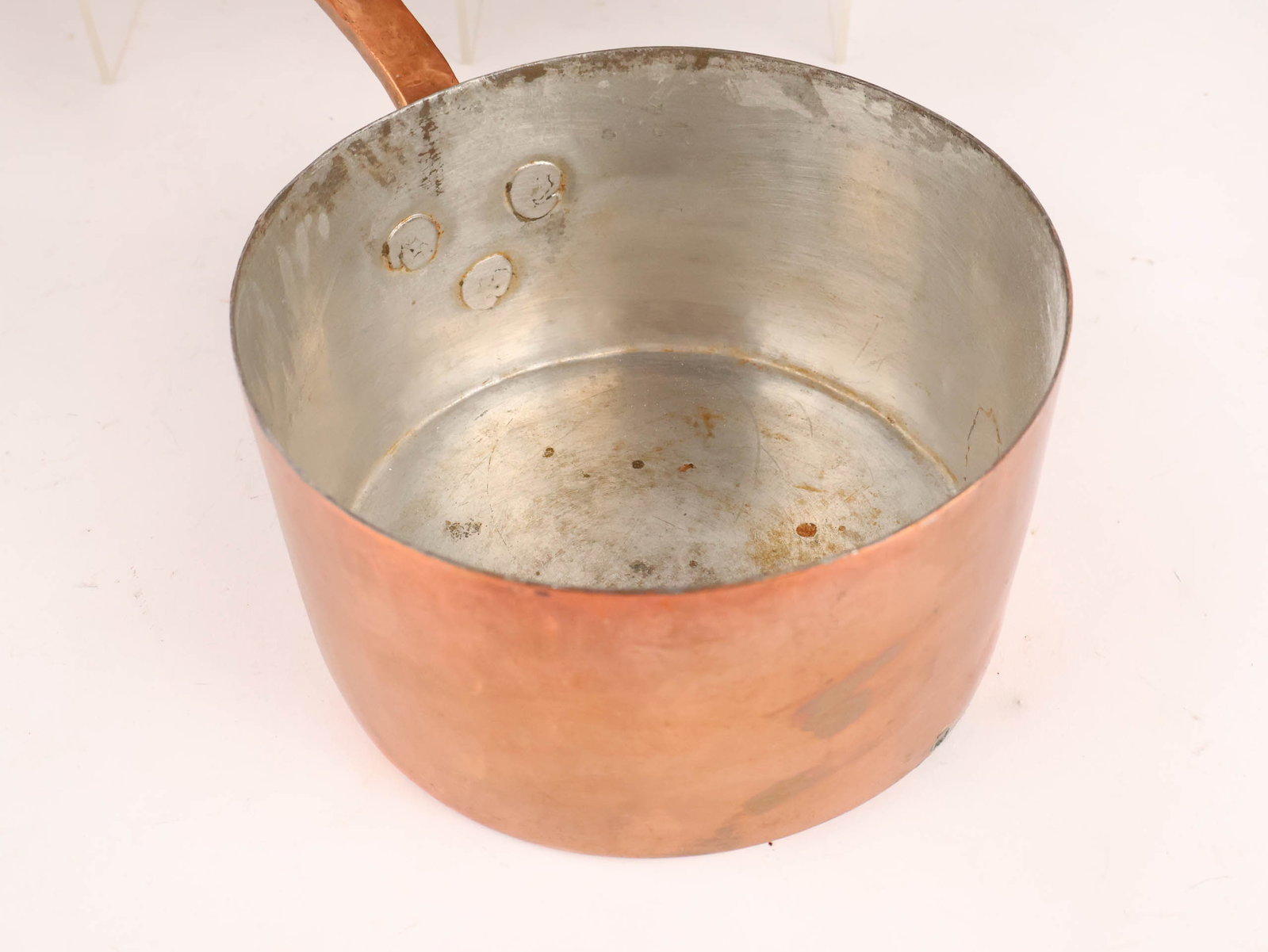 Six Copper Saucepots - 14