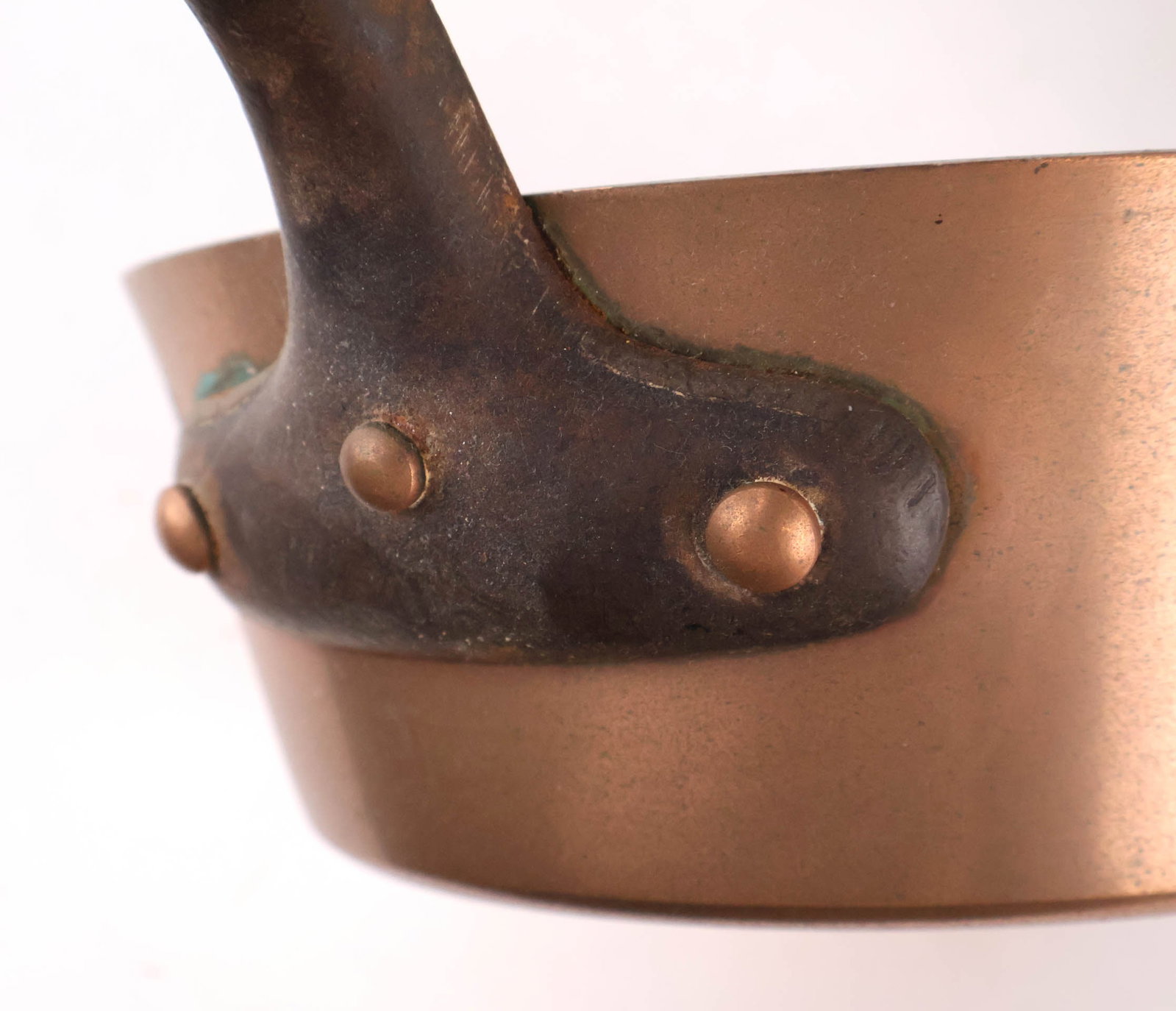 Six Copper Saucepots - 8