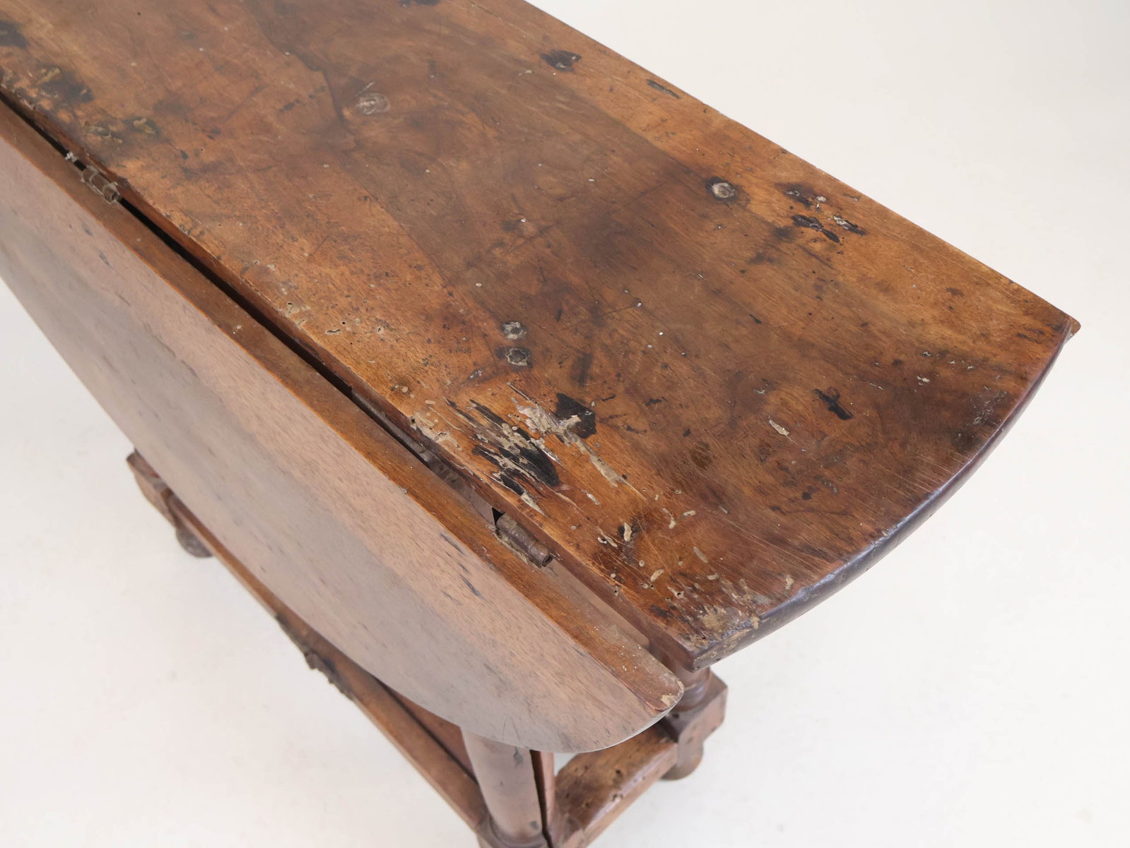 Baroque Oak Gate-Leg Drop Leaf Table - 6