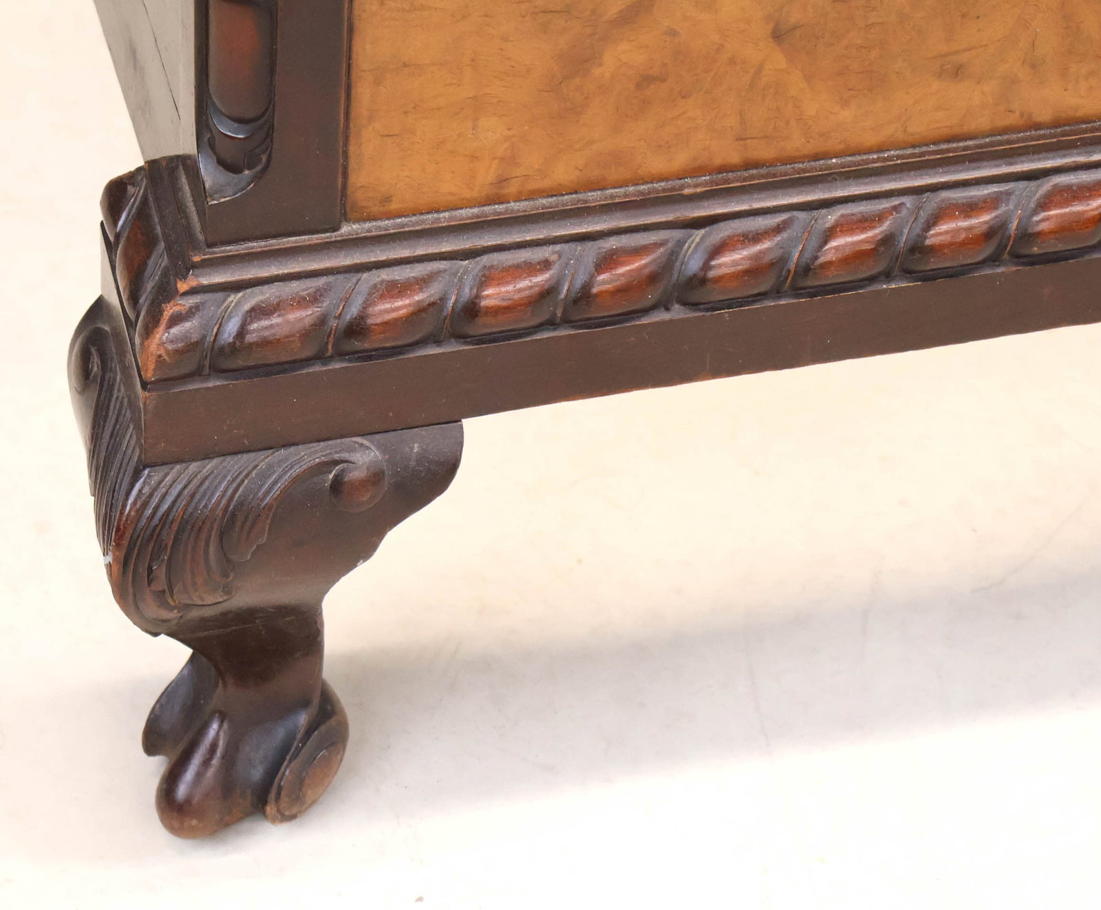 Burl Walnut Queen Size Bedstead - 5