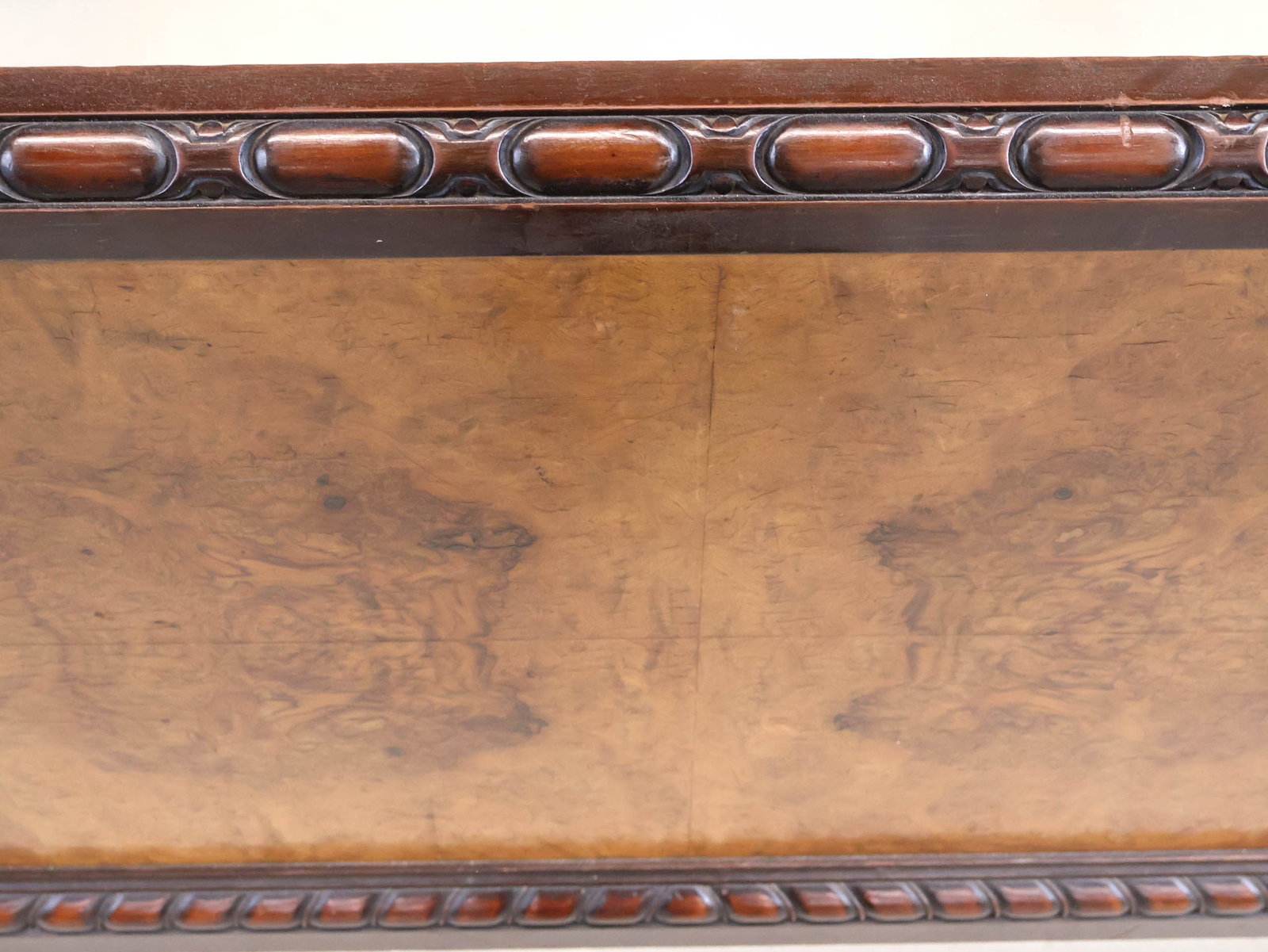 Burl Walnut Queen Size Bedstead - 8