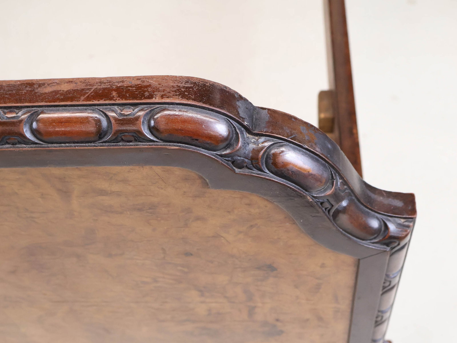 Burl Walnut Queen Size Bedstead - 9