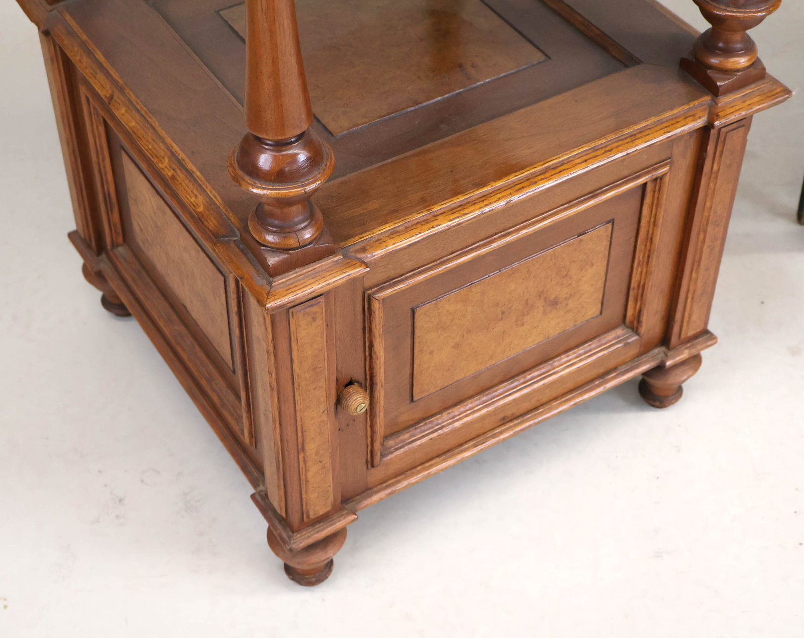 Victorian Walnut Marble Top Stand - 10