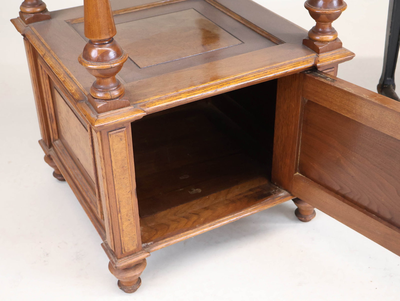 Victorian Walnut Marble Top Stand - 12