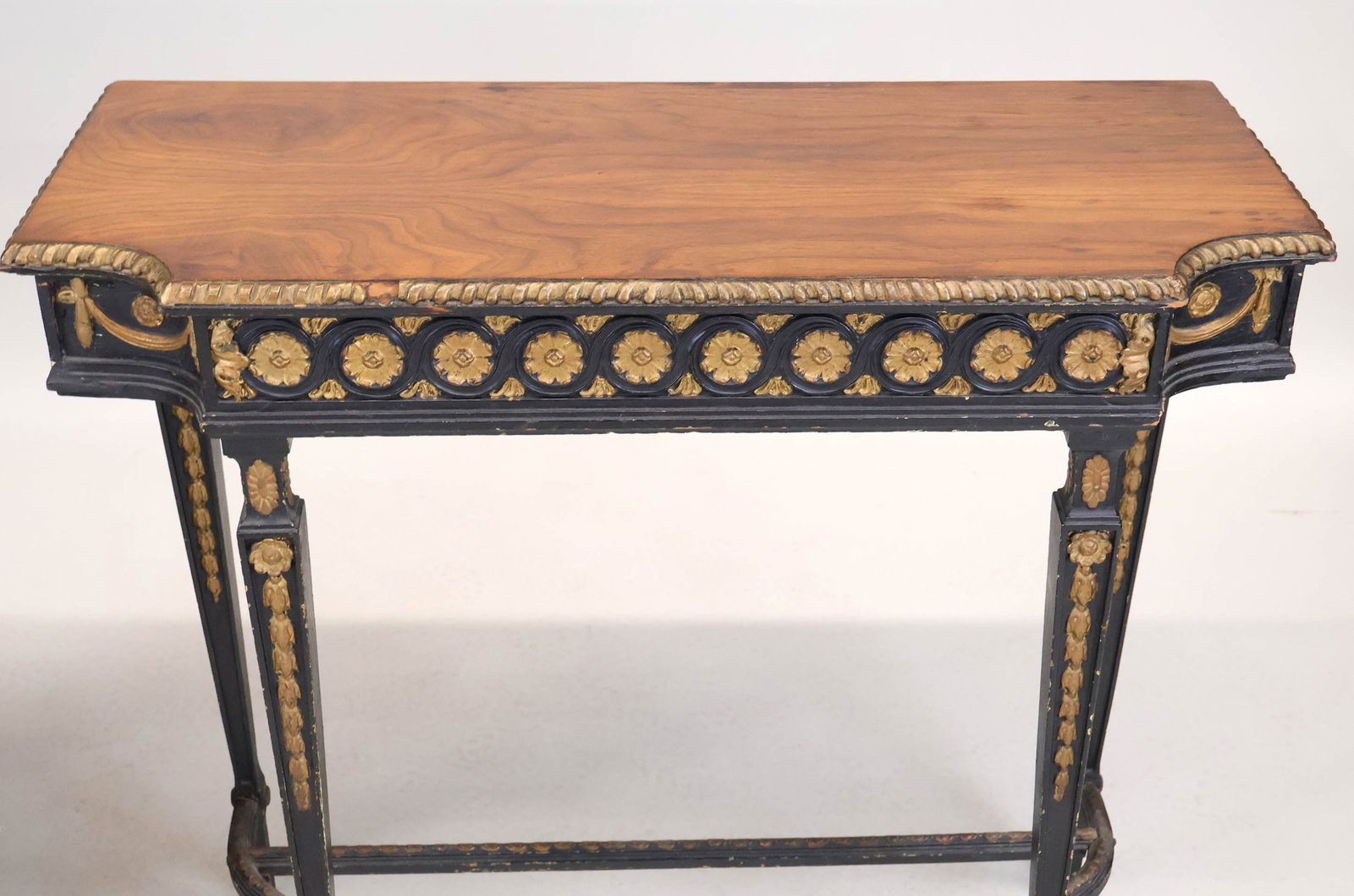 Victorian Walnut Marble Top Stand - 2
