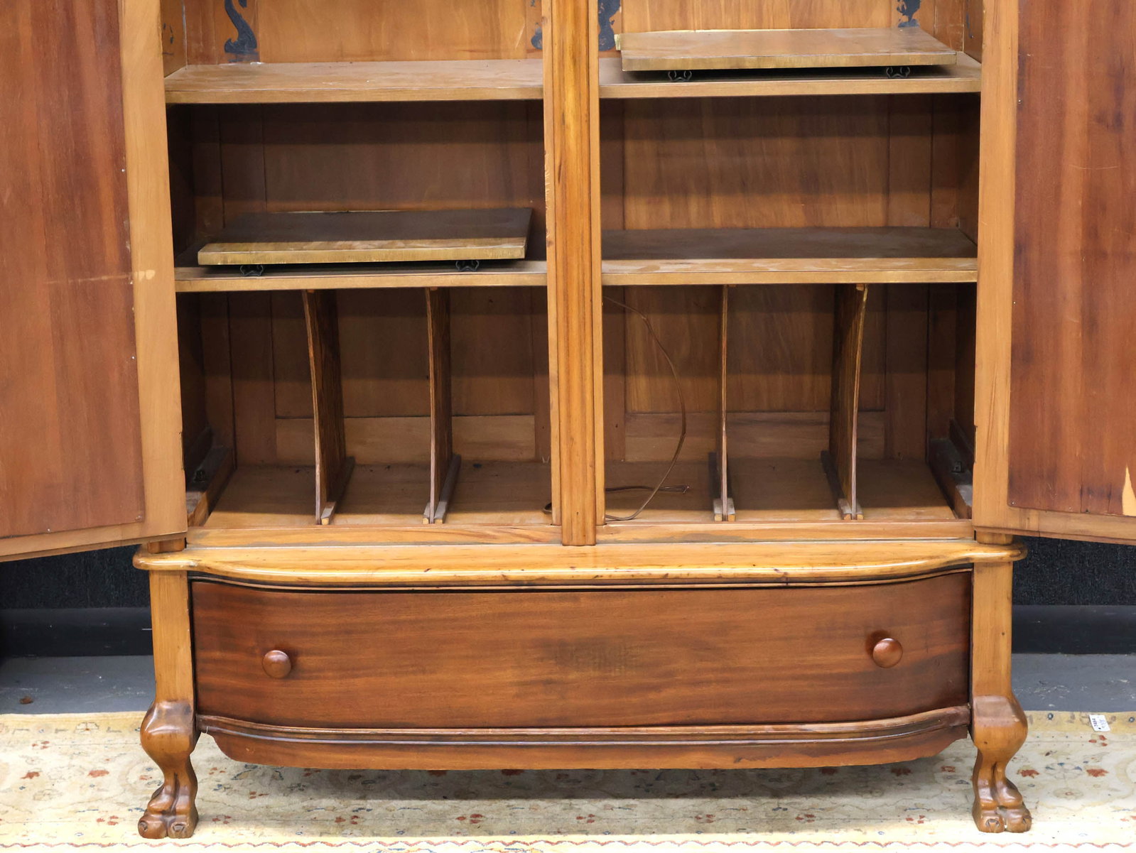 Provincial Walnut Armoire - 11