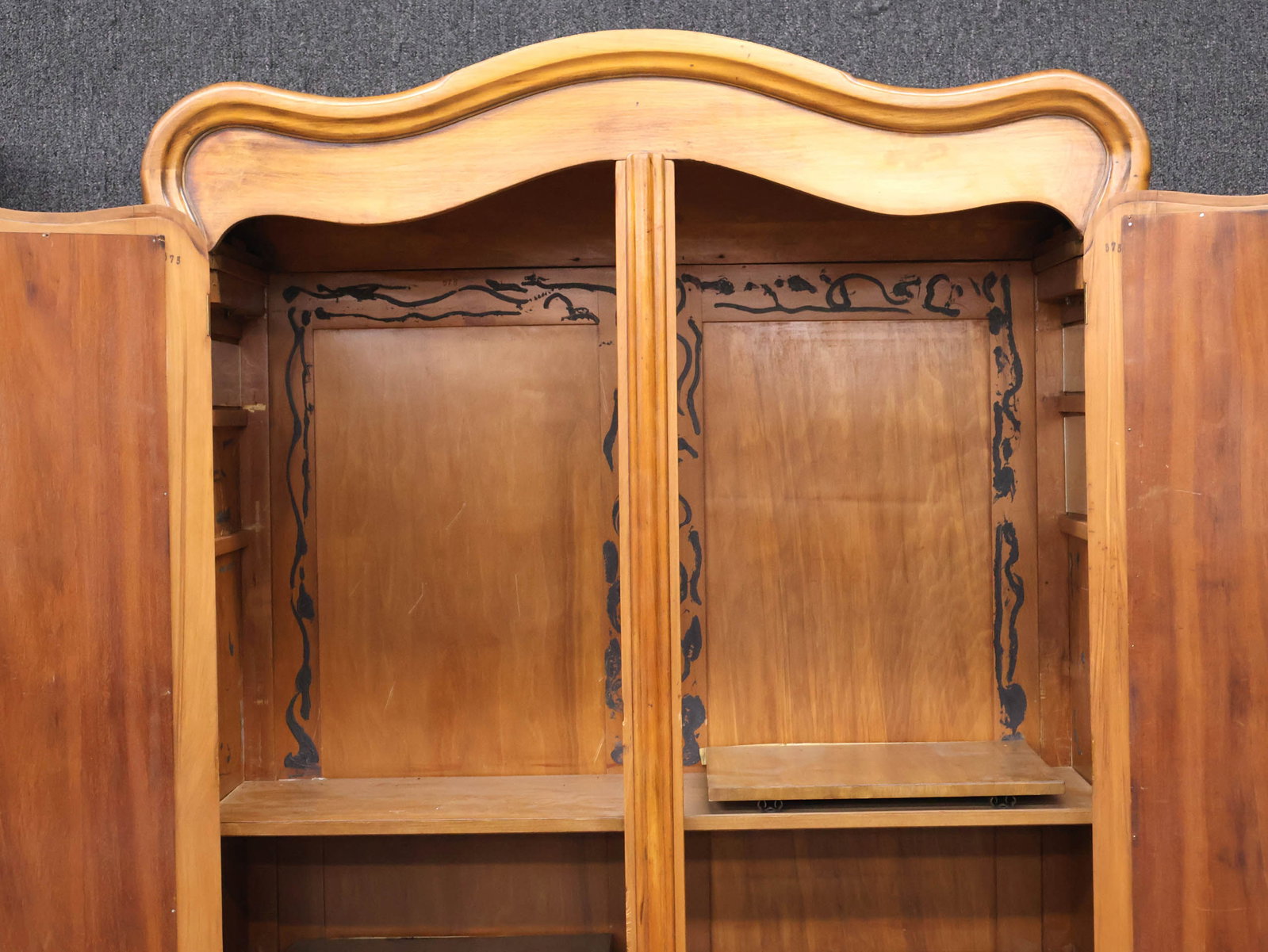 Provincial Walnut Armoire - 12