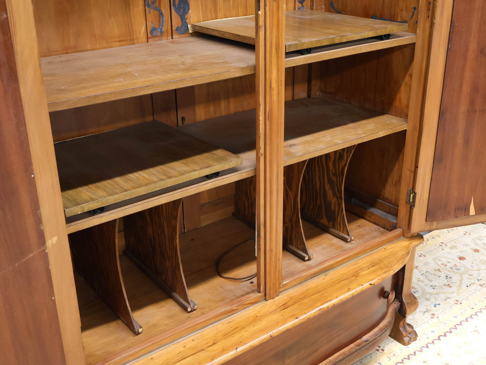 Provincial Walnut Armoire - 13