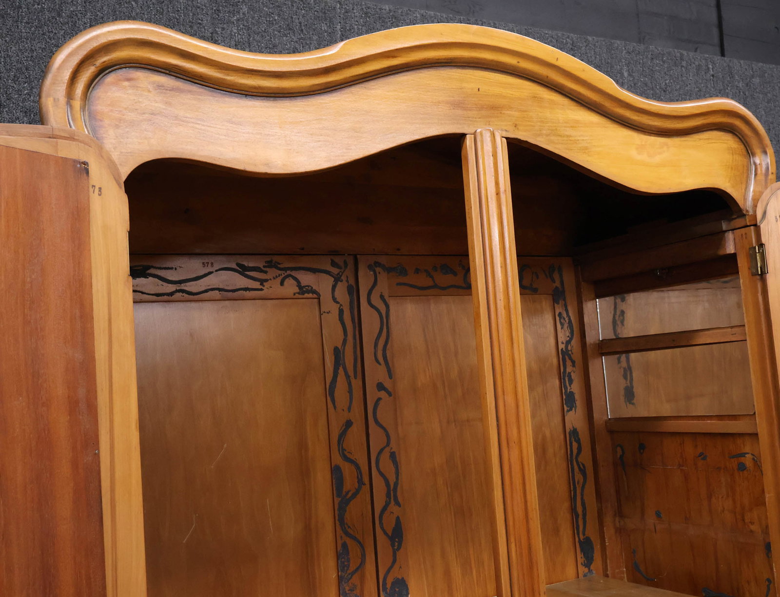 Provincial Walnut Armoire - 15