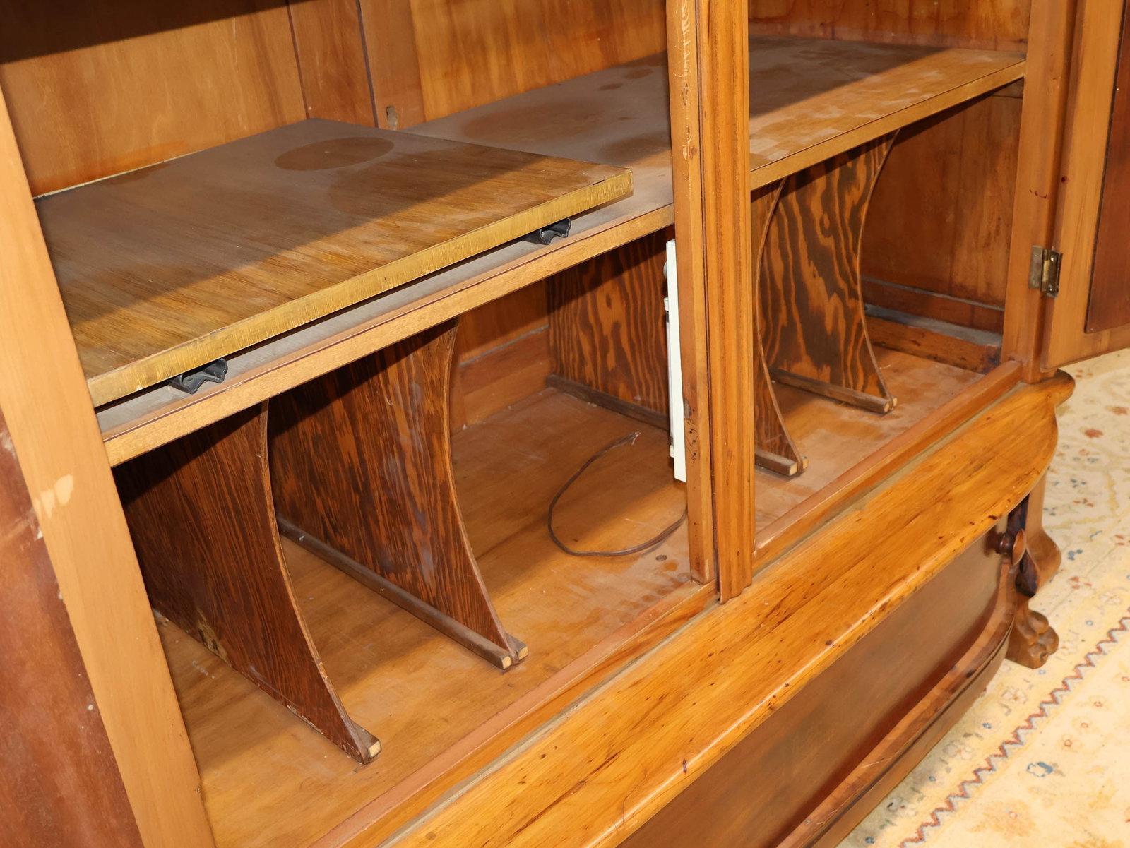 Provincial Walnut Armoire - 17