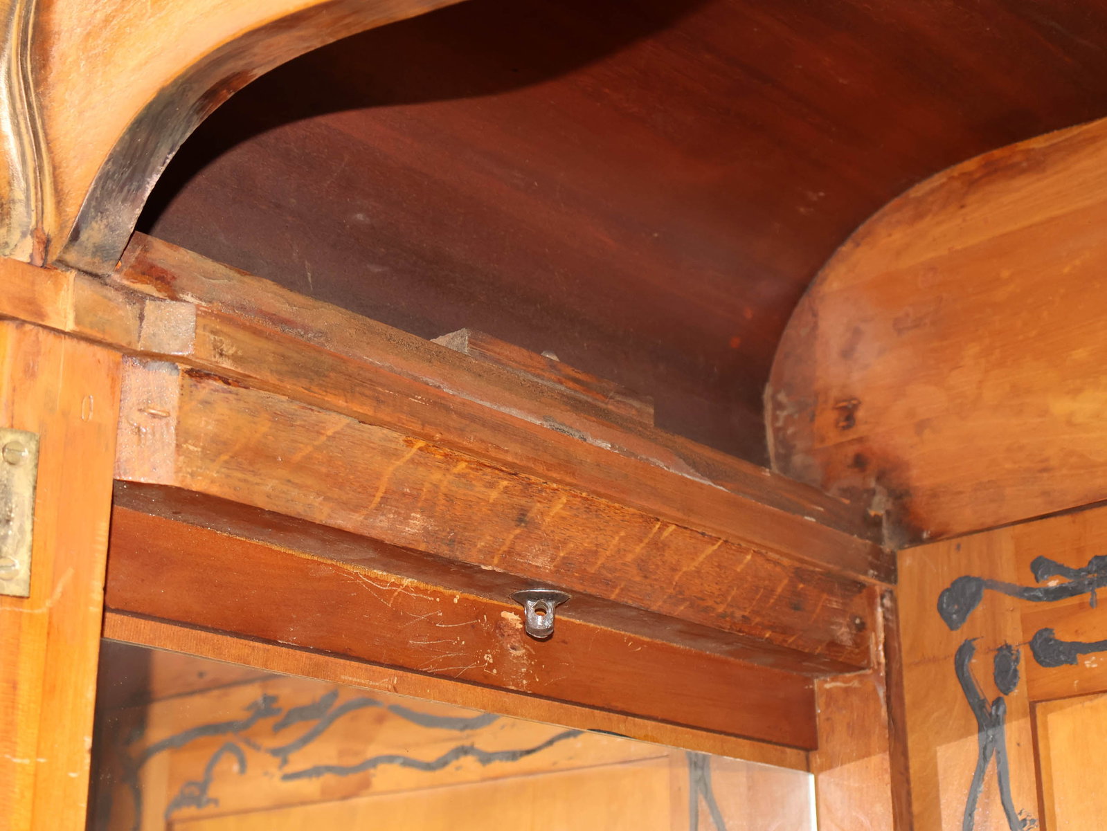 Provincial Walnut Armoire - 19