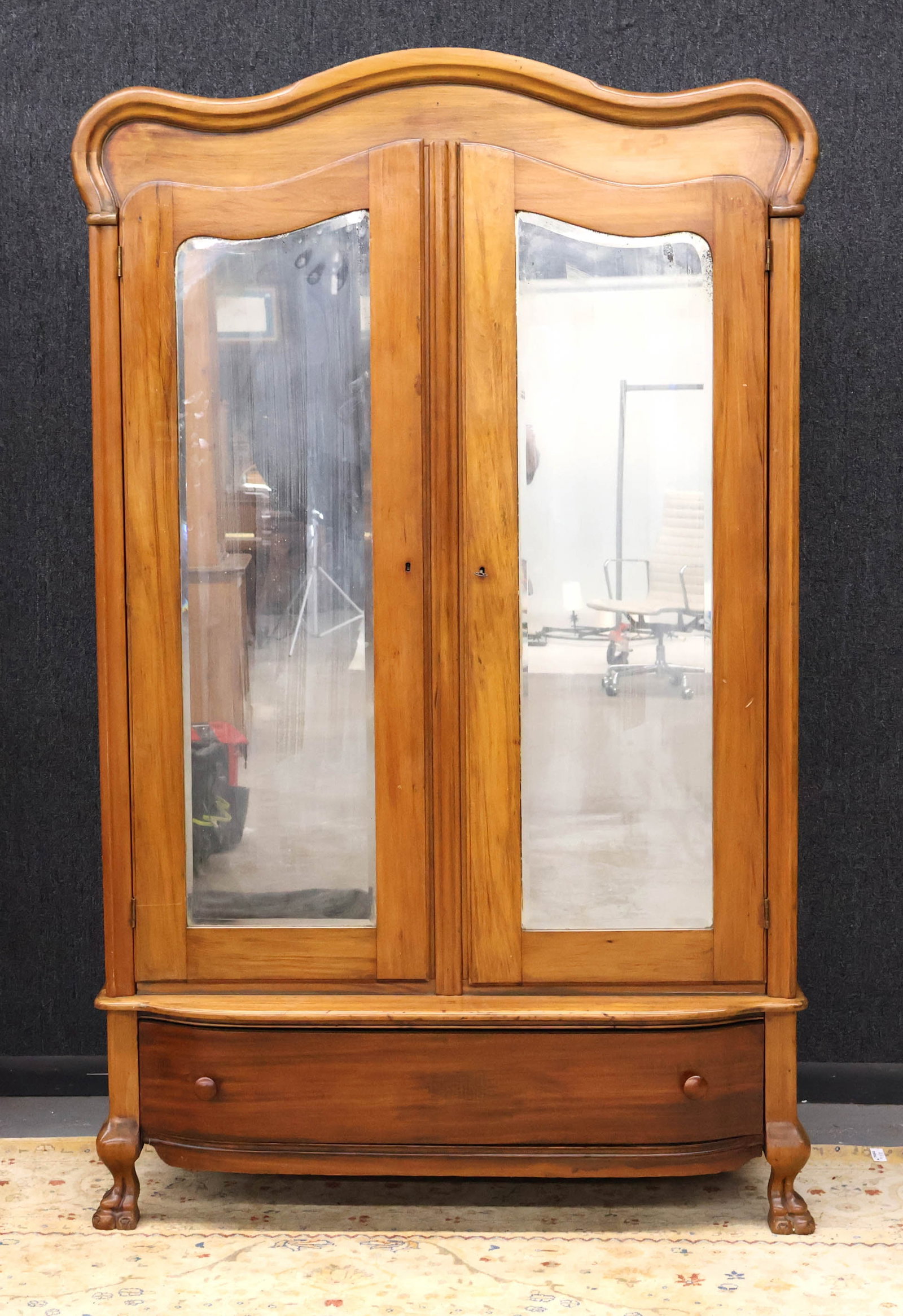 Provincial Walnut Armoire - 2