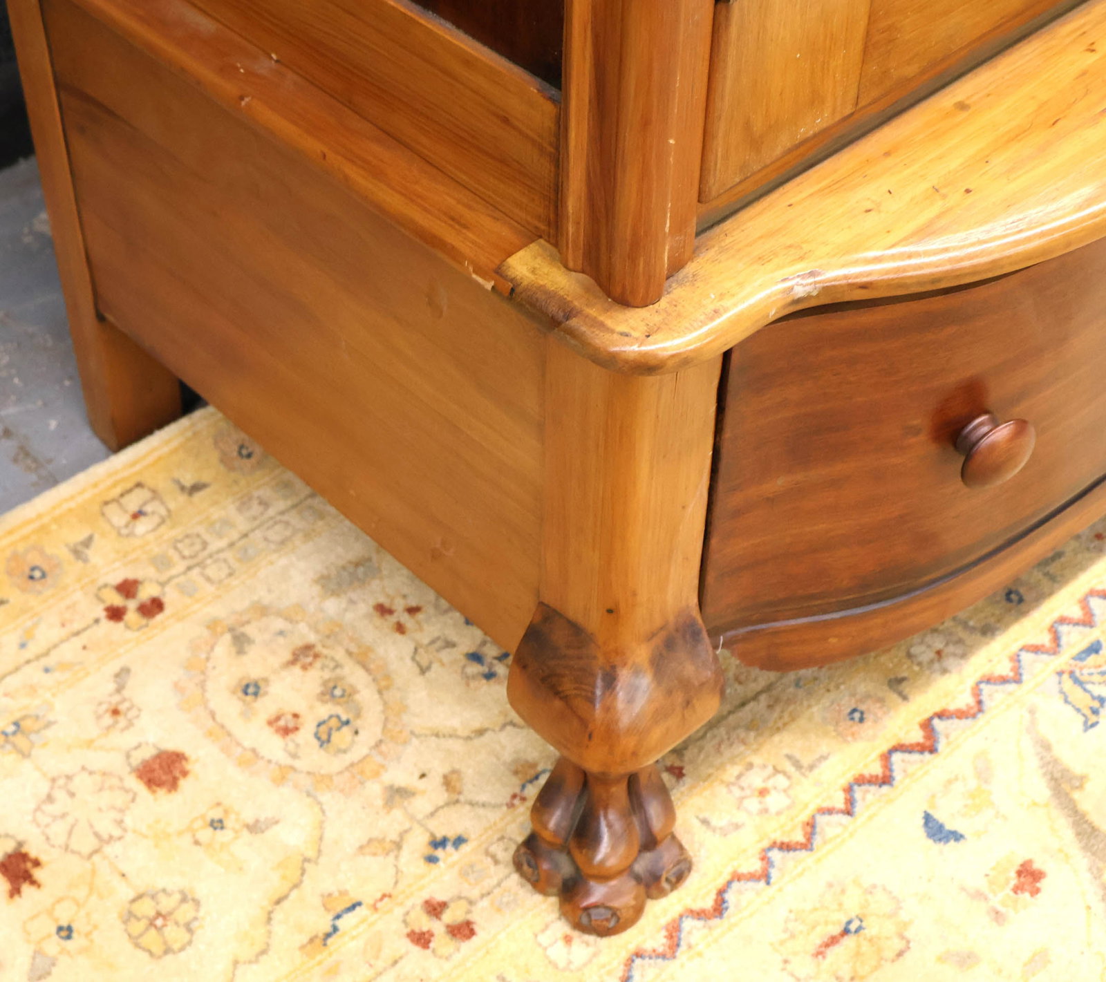Provincial Walnut Armoire - 6